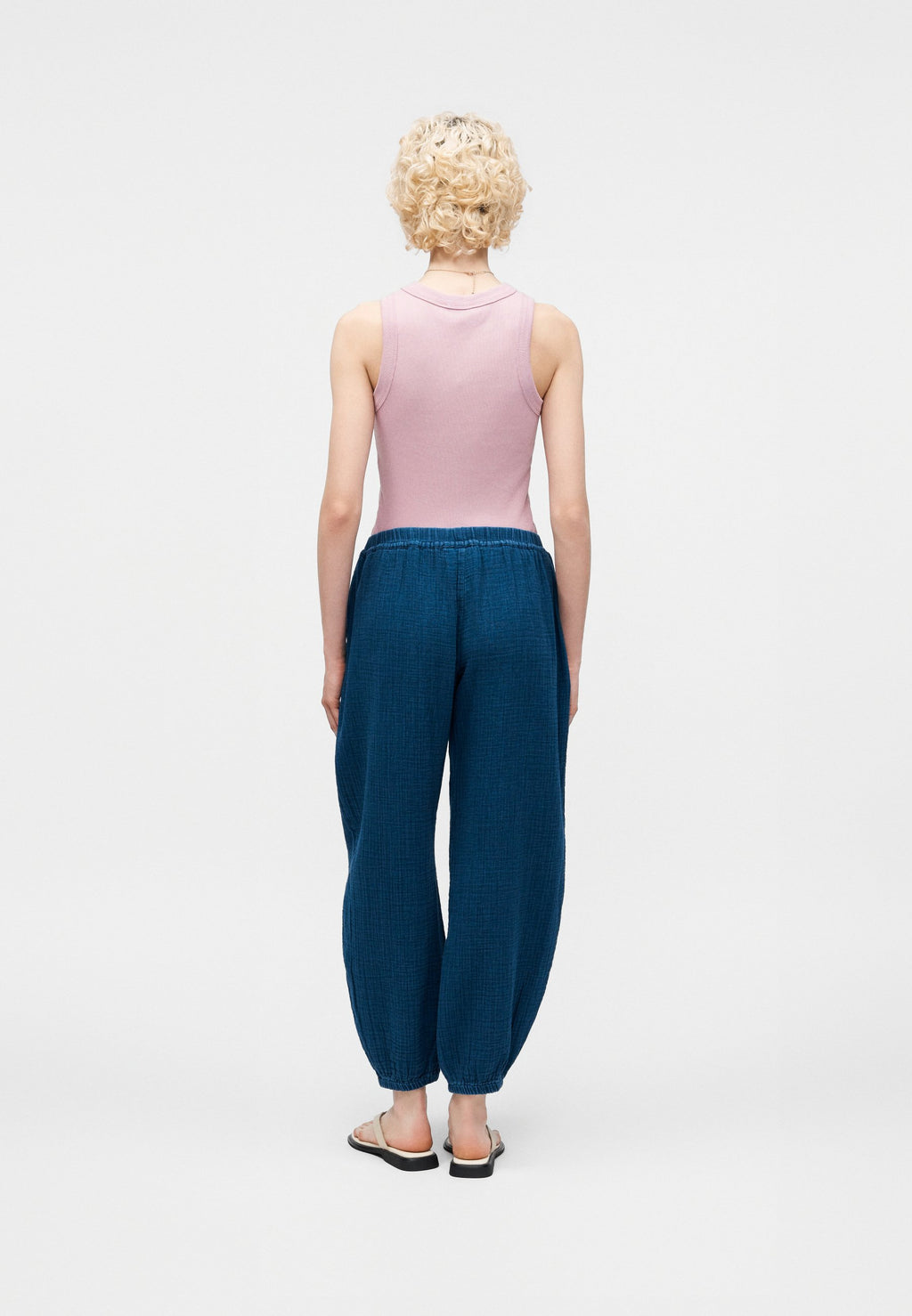PO GAUZE RINSE REESE - Trousers - dark-blue denim