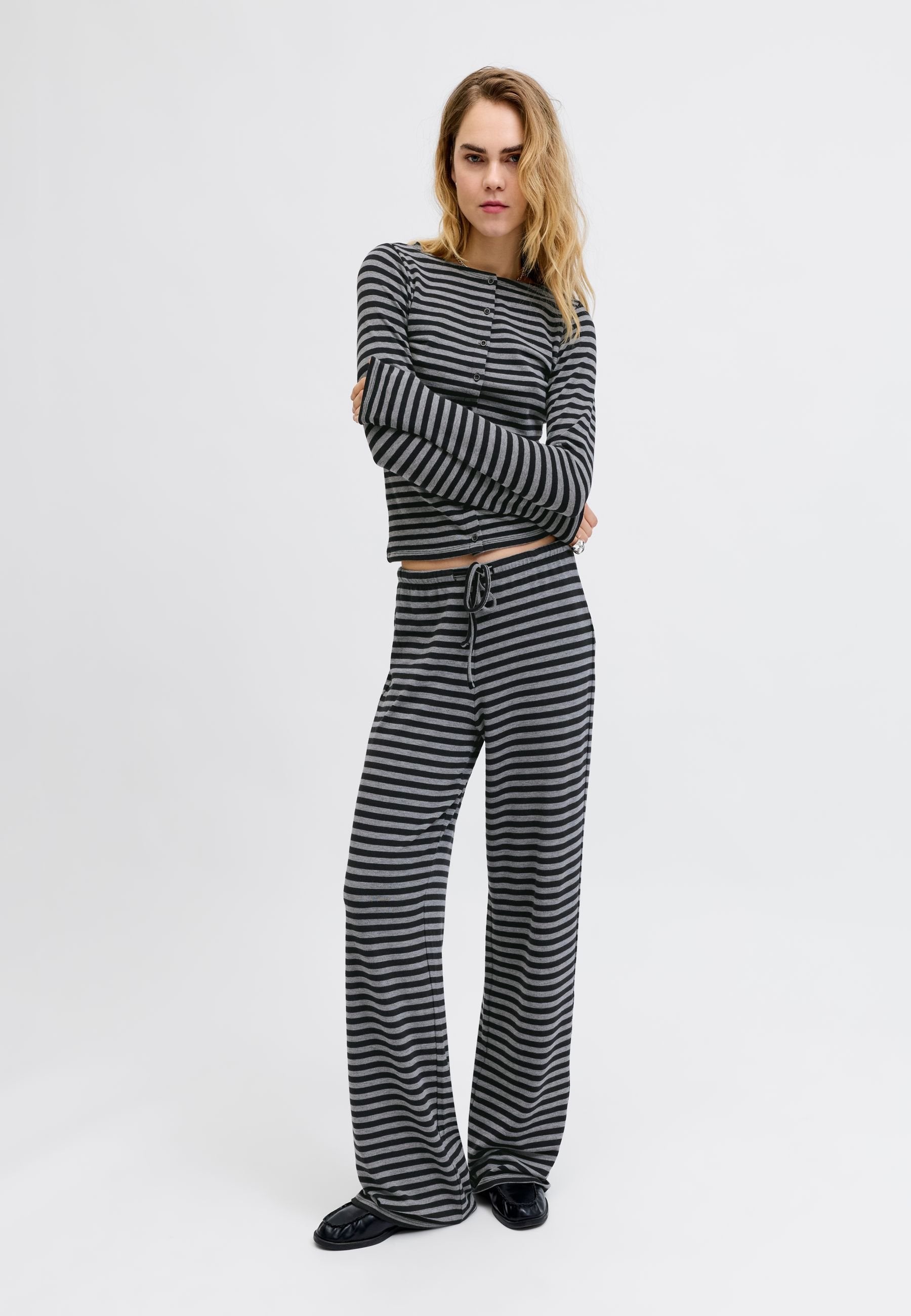 Knitted JXPAULA Knitted - Cardigan - black