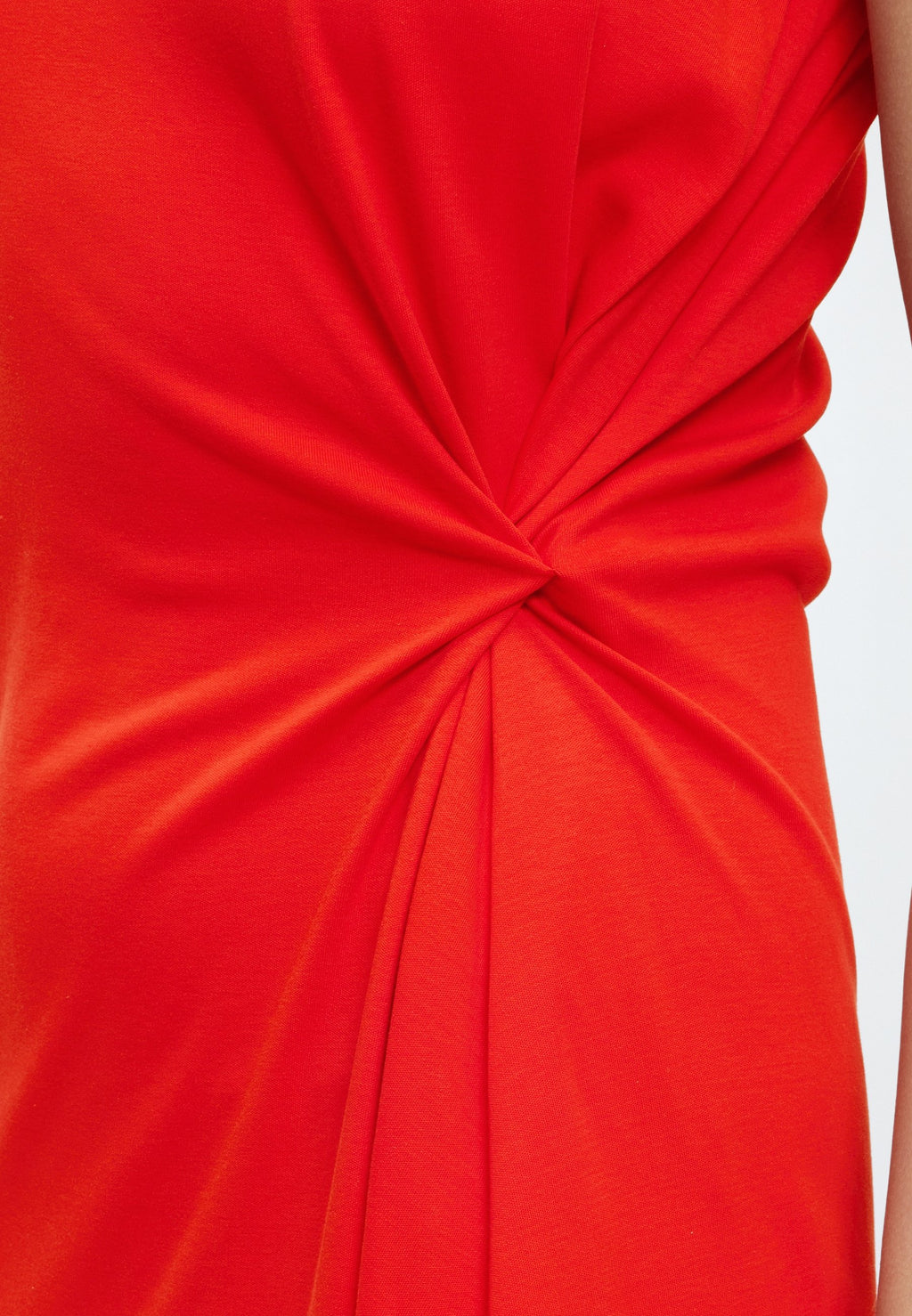 KNOT DETAIL DRESS  - Jersey dress - fire red