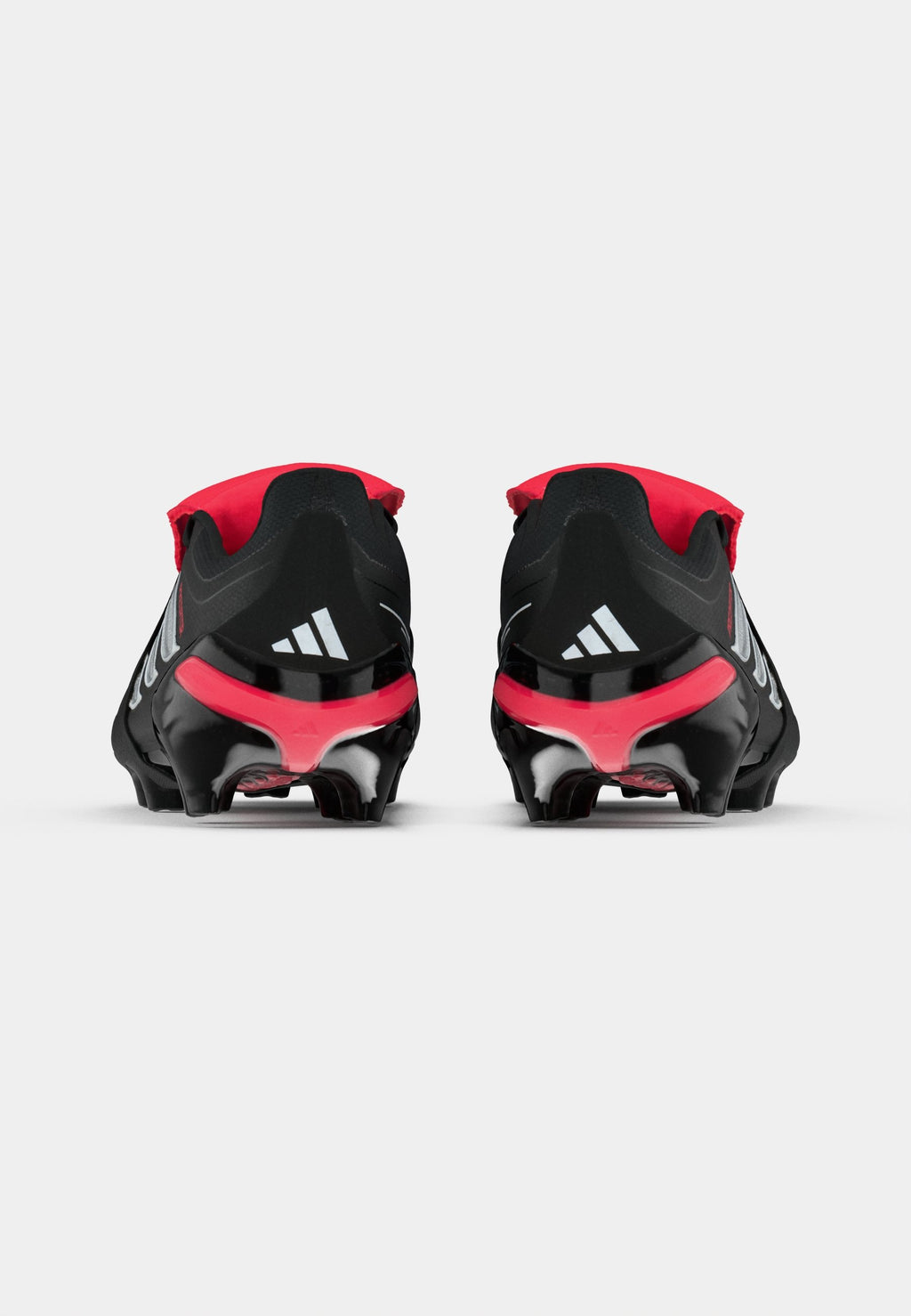 PREDATOR LİG KATLANIR DİL - Sabit zemin futbol ayakkabısı - core black/footwear white/lucid red
