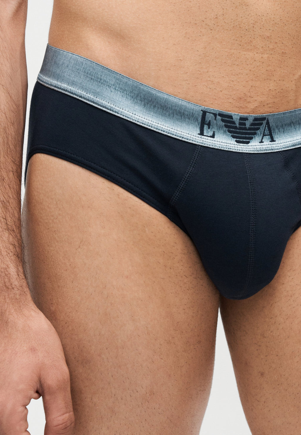 SHINY LOGOBAND 3 PACK - Briefs - blue