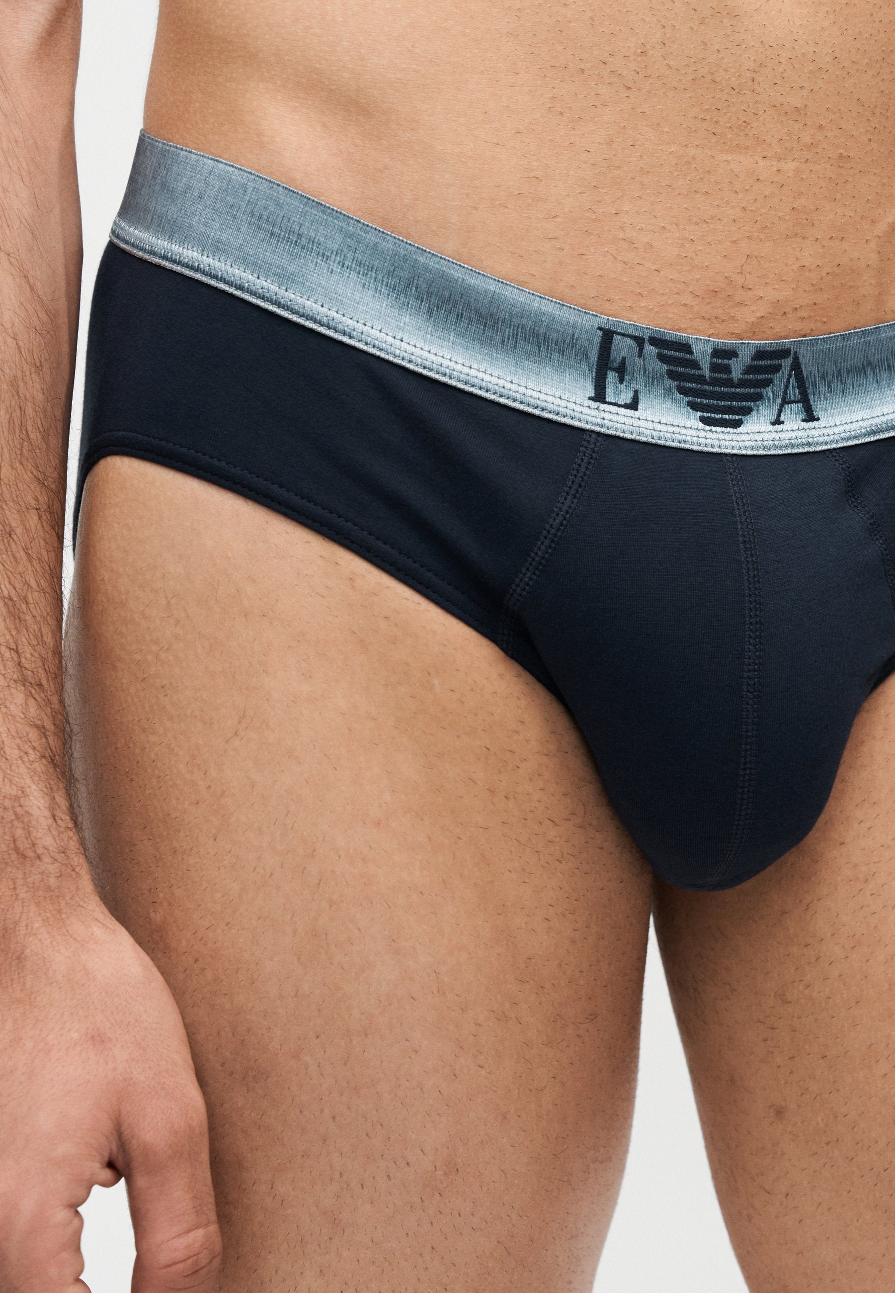 SHINY LOGOBAND 3 PACK - Briefs - blue