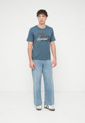 T- - Print T-shirt - blue mirage