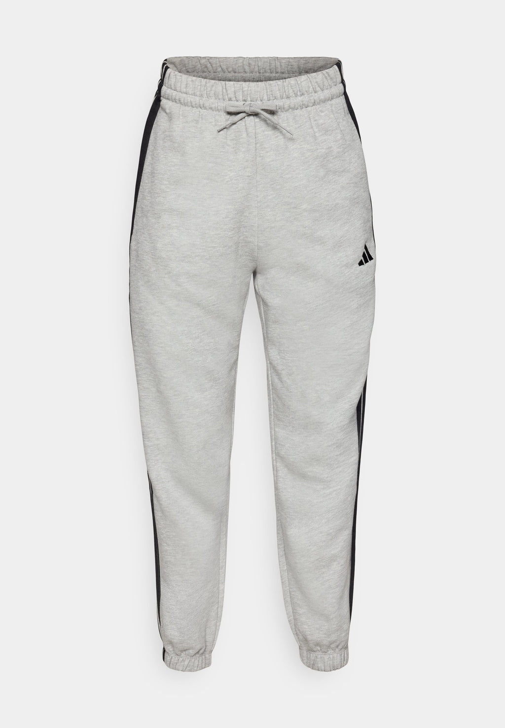ESSENTIALS 3 STRIPES LOOSE PANTS - Bas de survêtement - gris/noir