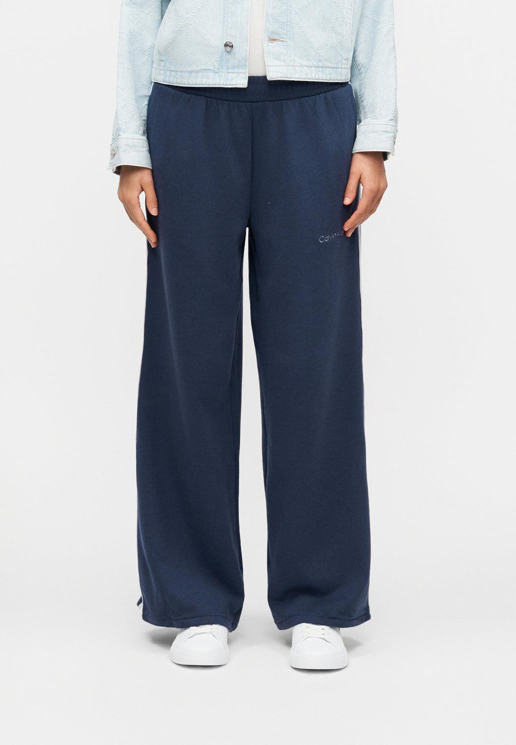WIDE LEG JOGGER - Tracksuit bottoms - blue nights