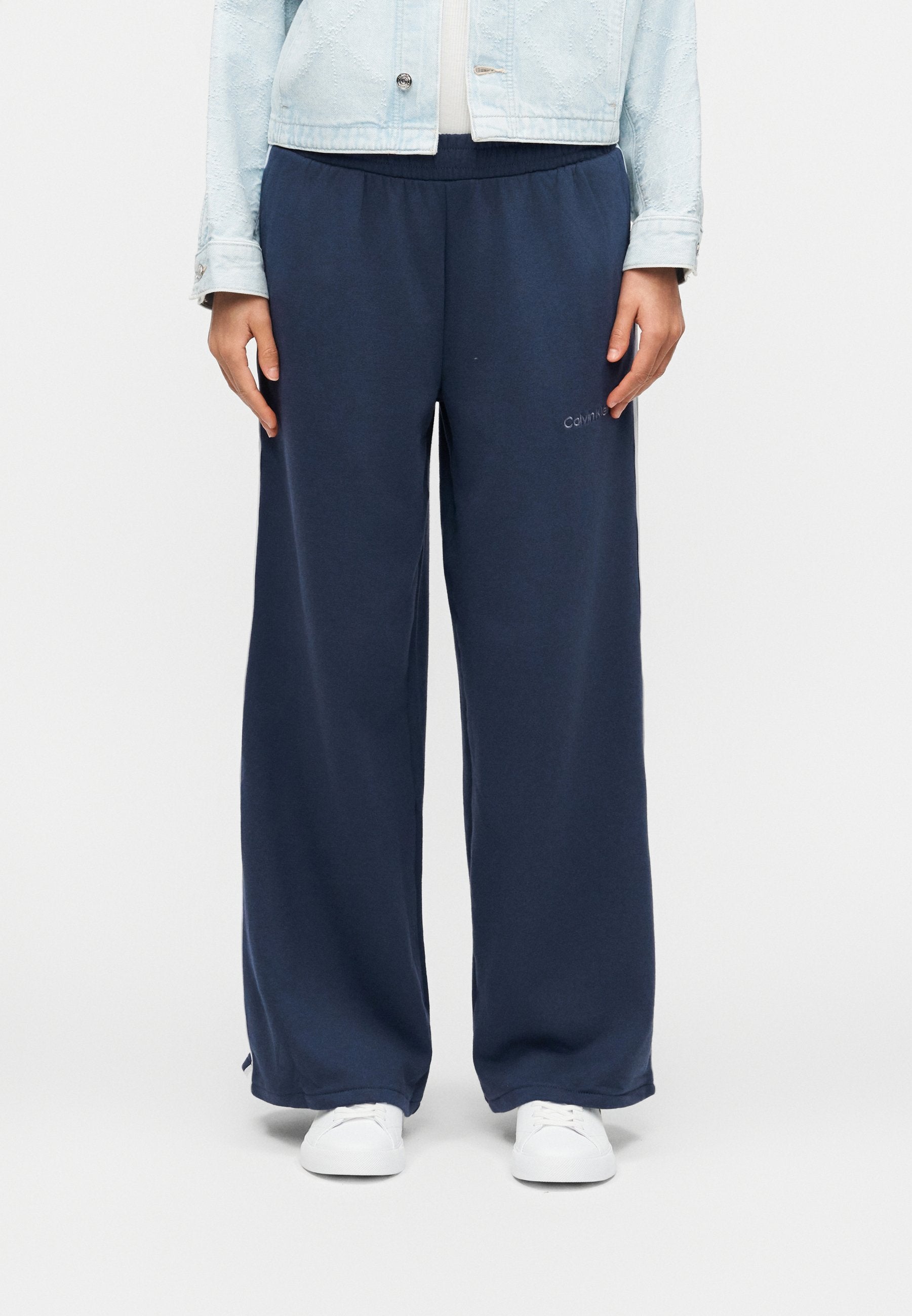 WIDE LEG JOGGER - Tracksuit bottoms - blue nights