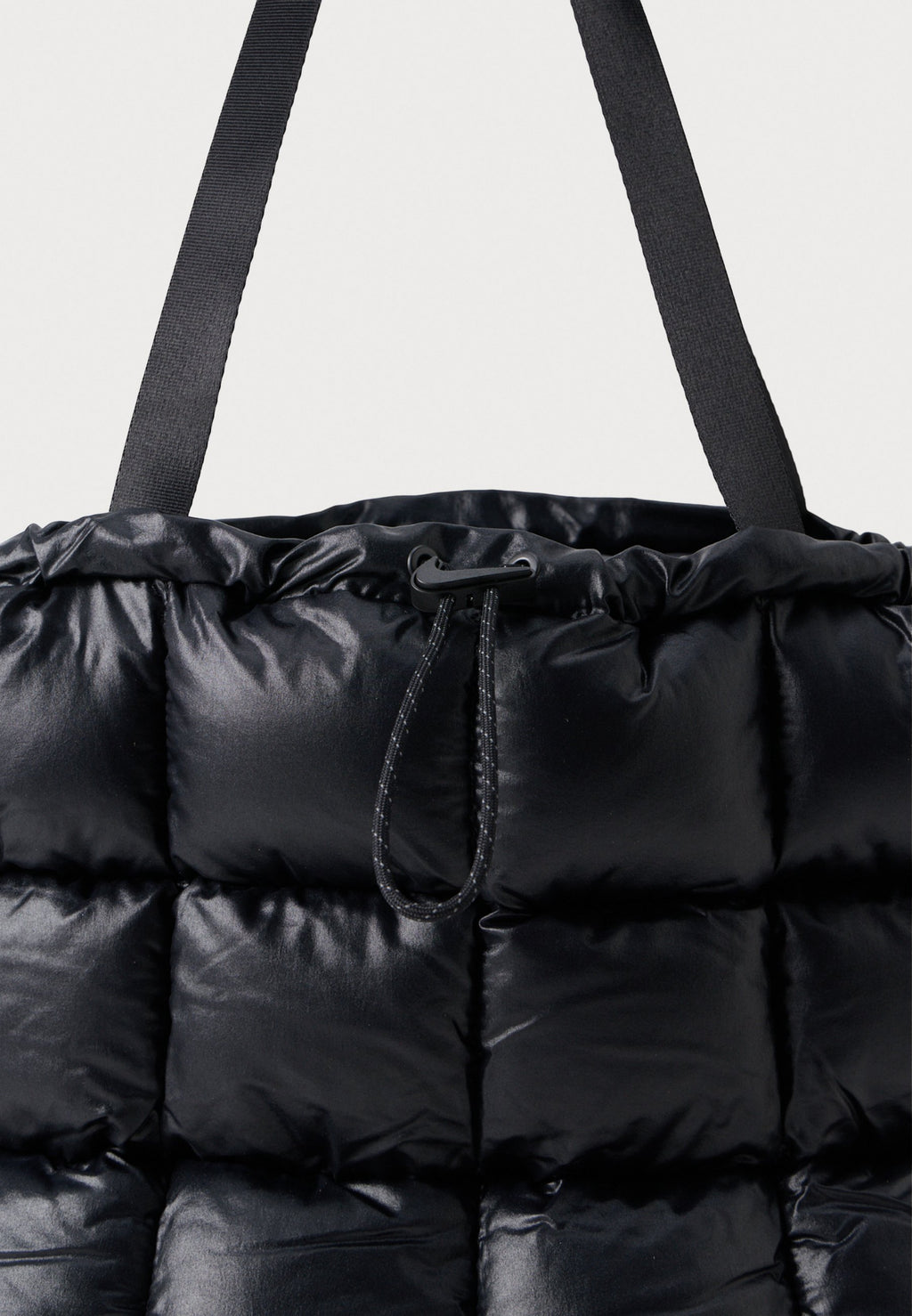 PUFFLE TOTE - Tote bag - black/grey