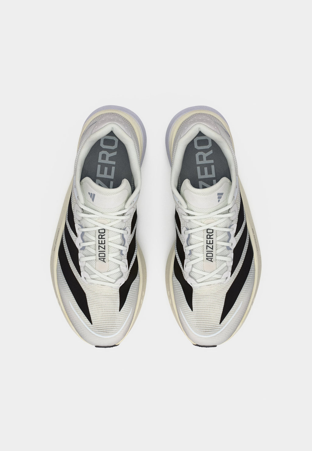 ADIZERO BOSTON 13 M - Chaussures de running sur route - white/core black/dash grey
