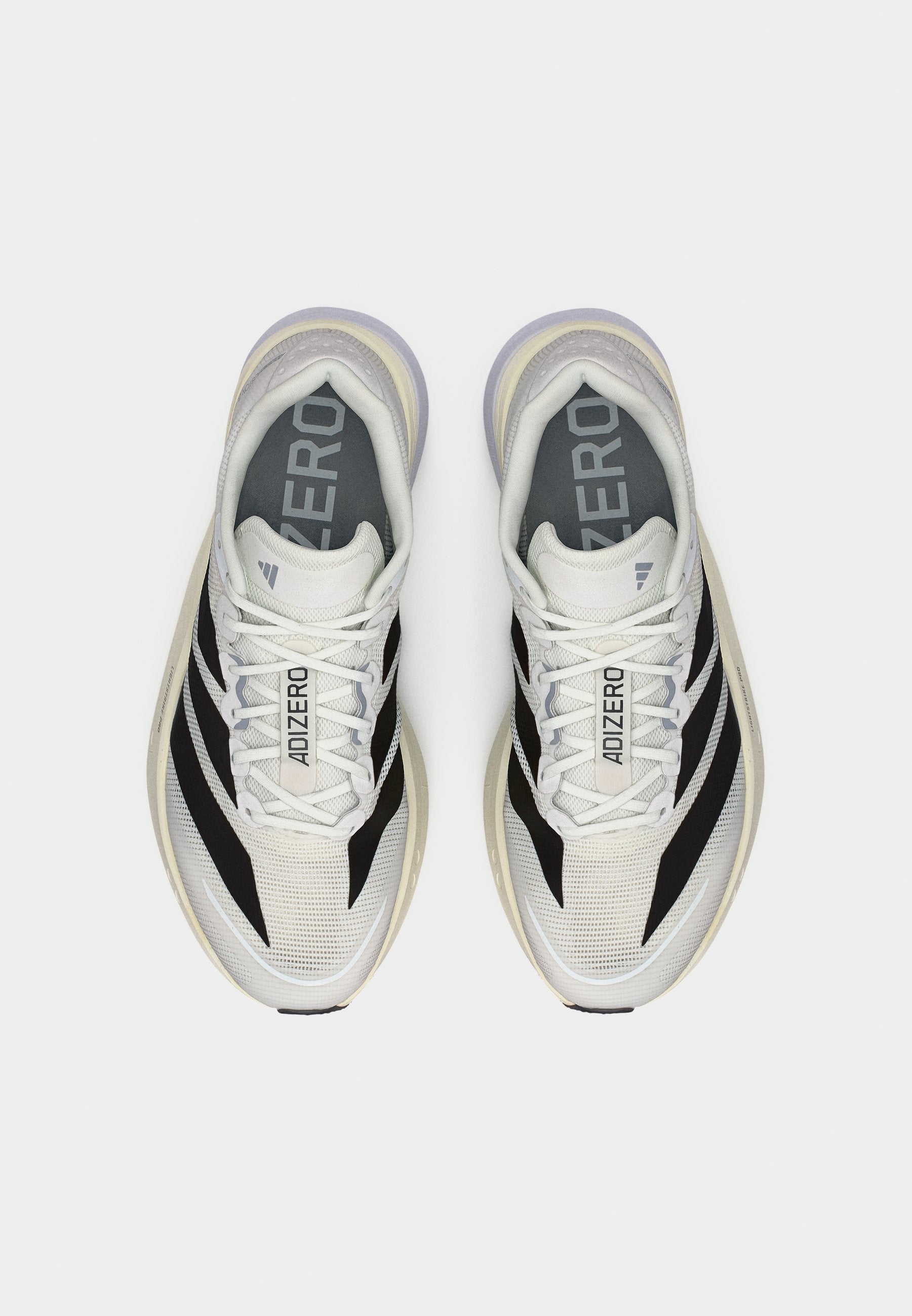 ADIZERO BOSTON 13 M - Chaussures de running sur route - white/core black/dash grey