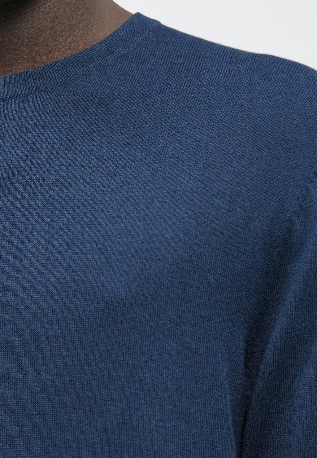 Knitted Plain Knitted - Jumper - dunkelblau