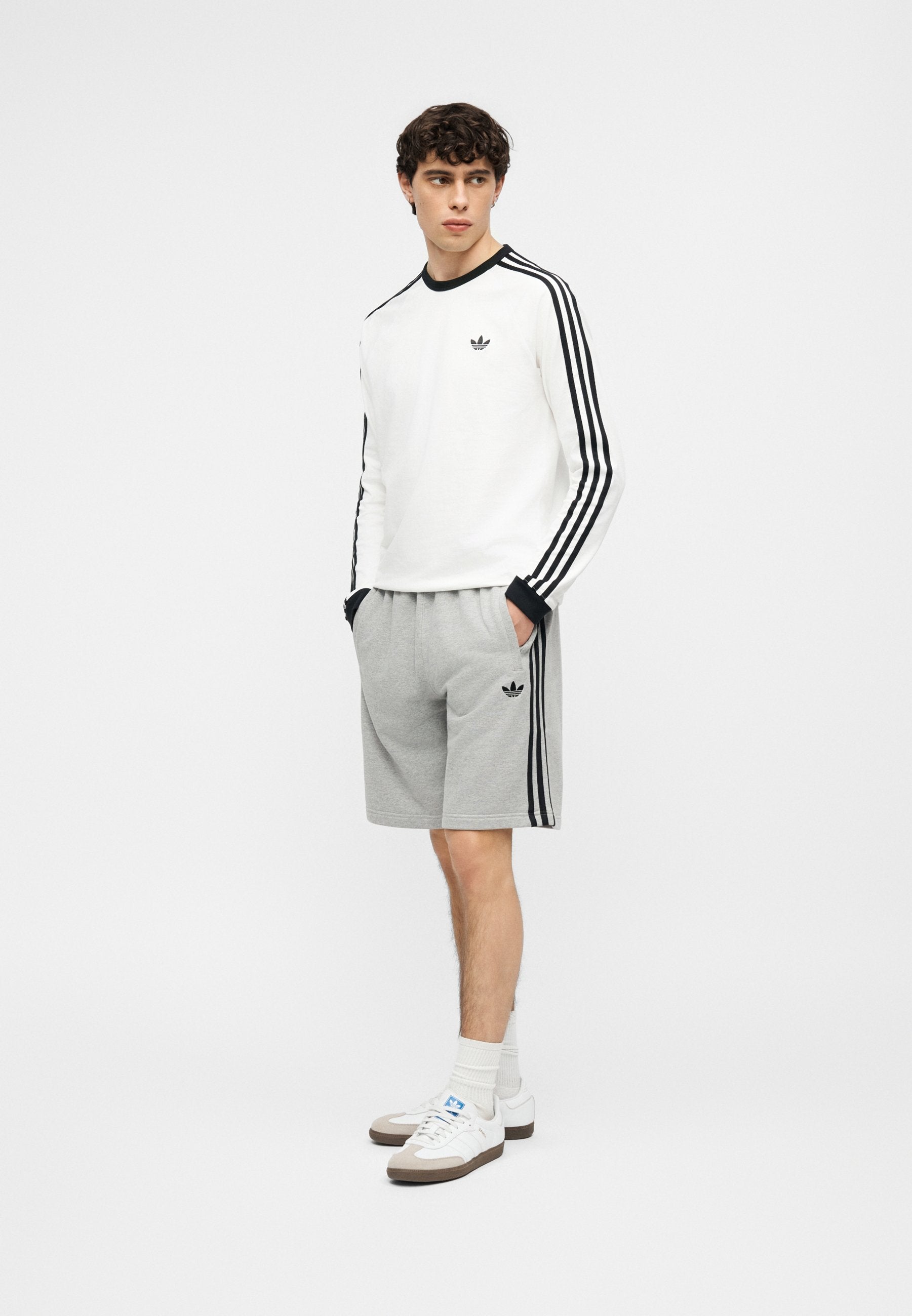 Shorts - medium grey heather/black