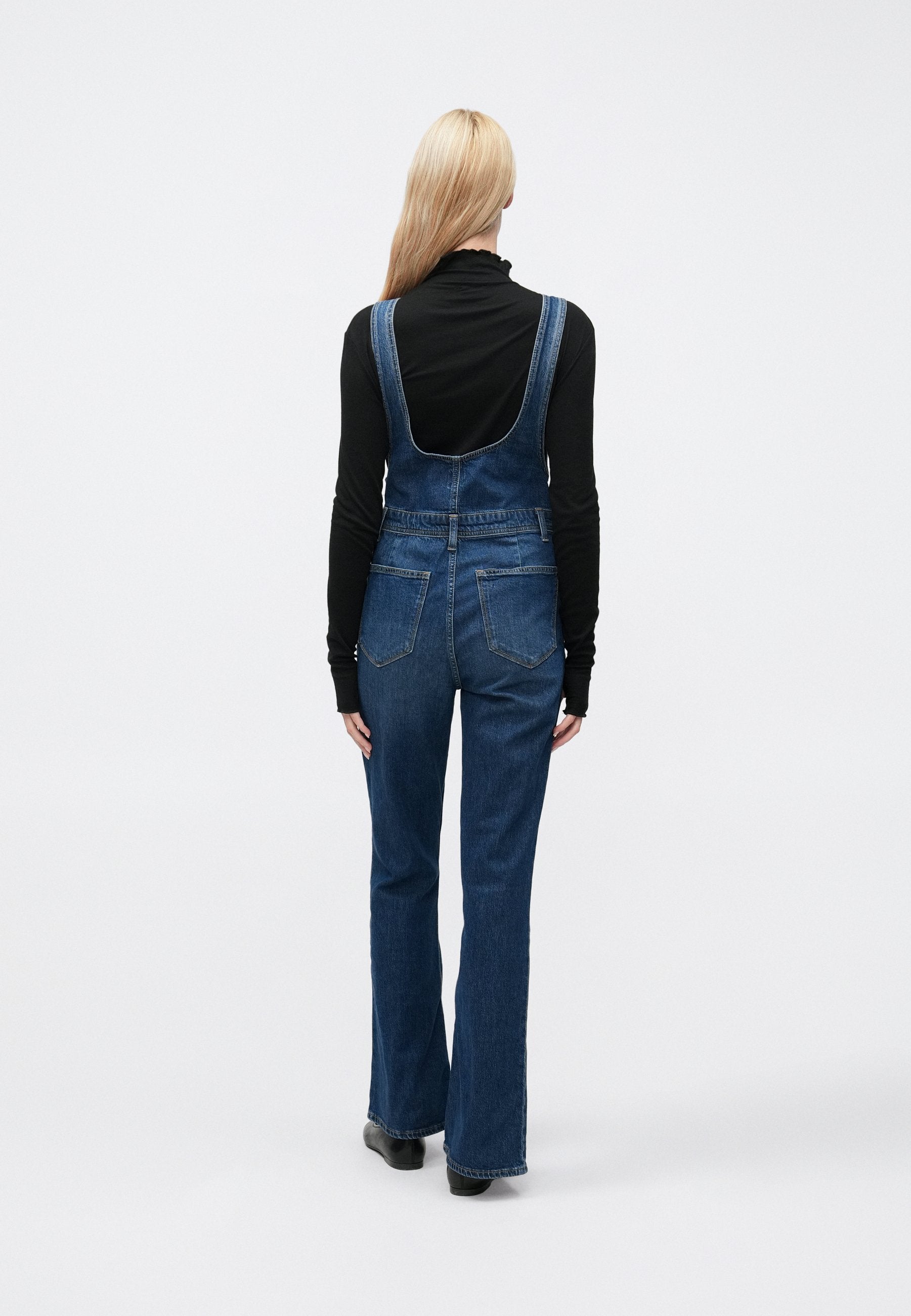 LONG AND LEAN OVERALL JACKSON - Dungarees - dark-blue denim
