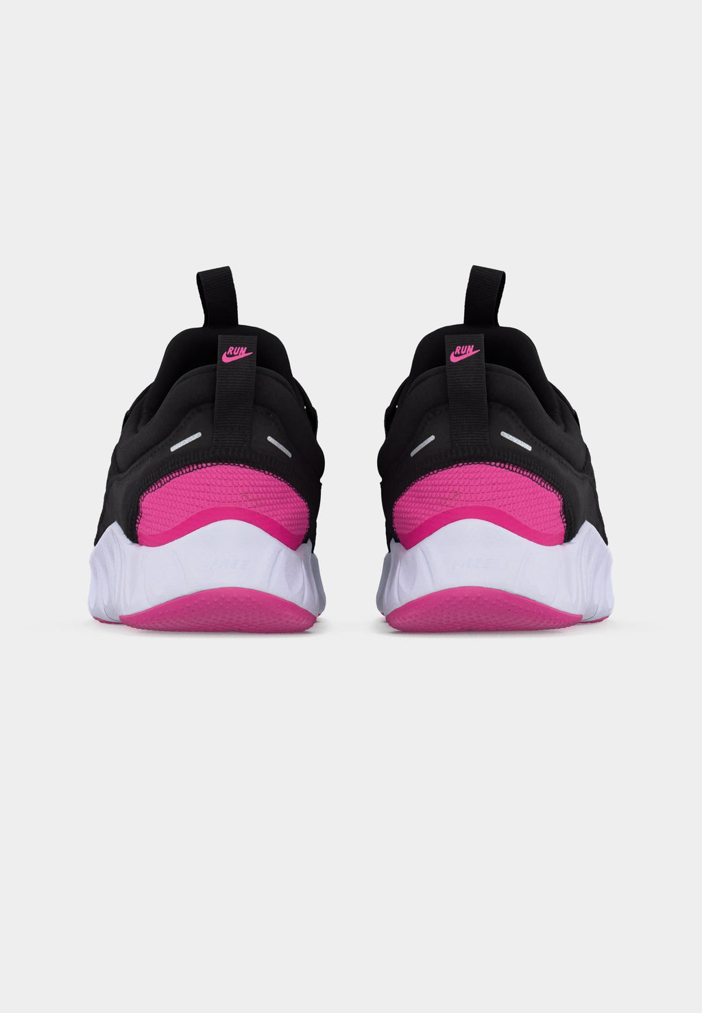 FREE RIDE UNISEX - Road running shoes - black/playful pink/anthracite/white