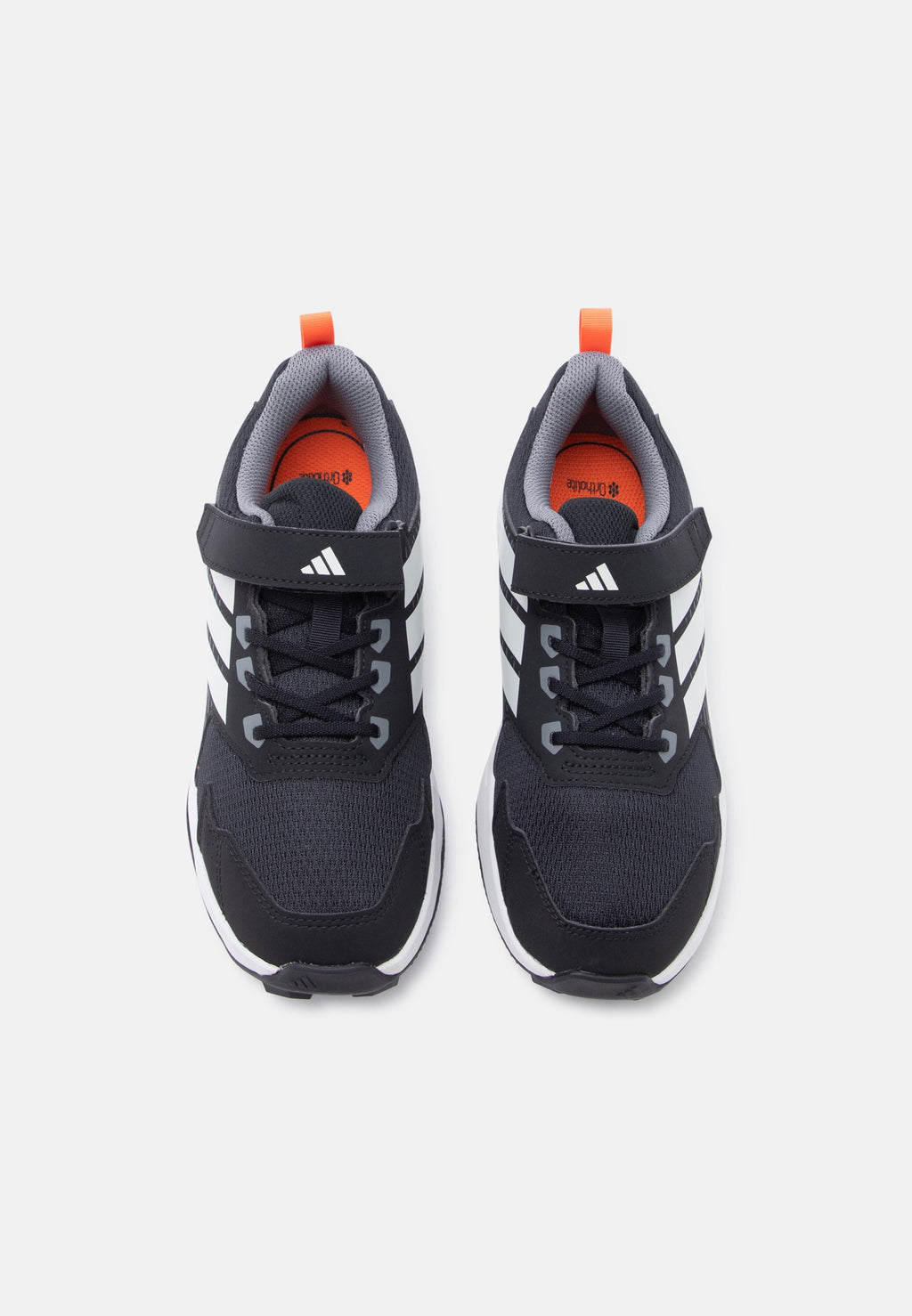 TRACEFINDER UNISEX - Hiking shoes - core black/grey one/semi impact orange