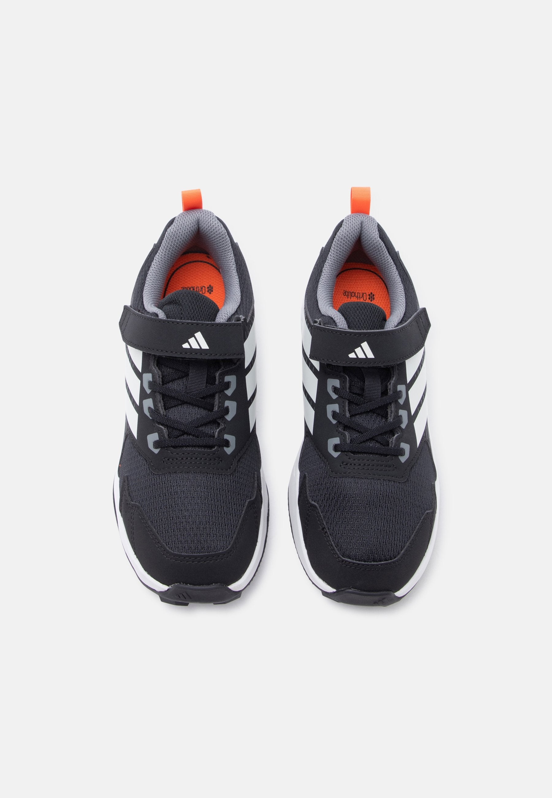 TRACEFINDER UNISEX - Hiking shoes - core black/grey one/semi impact orange