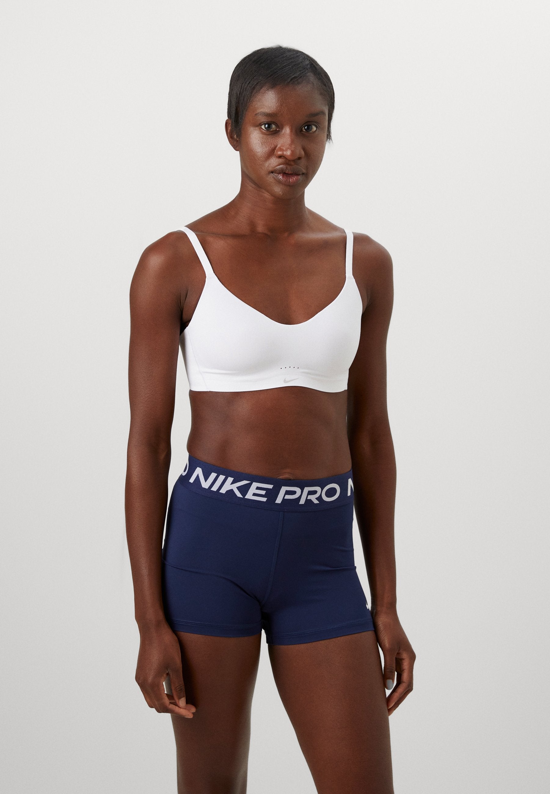 ALATE MINIMALIST BRA - Light support sports bra - white/cool grey