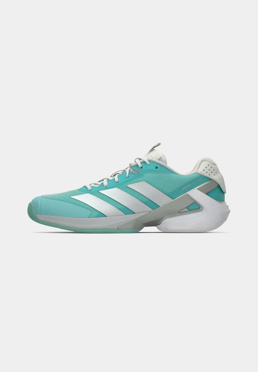 ADIZERO UBERSONIC 5 - Multicourt tennis shoes - flash aqua/silver-coloured metallic/blush pink