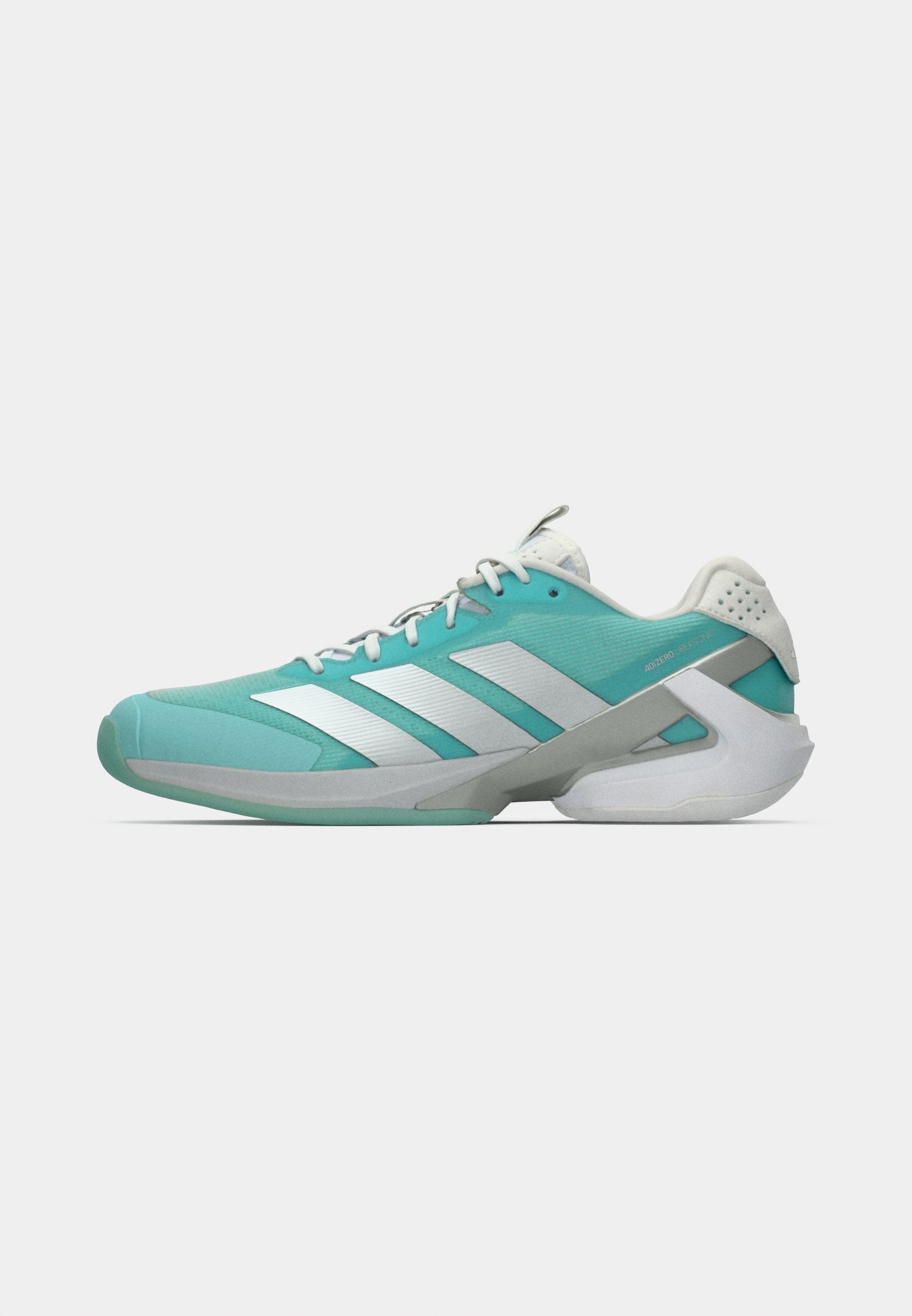 ADIZERO UBERSONIC 5 - Multicourt tennis shoes - flash aqua/silver-coloured metallic/blush pink