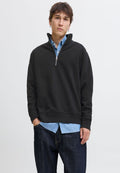 Half zip Plain Half zip - Sweatshirt - black