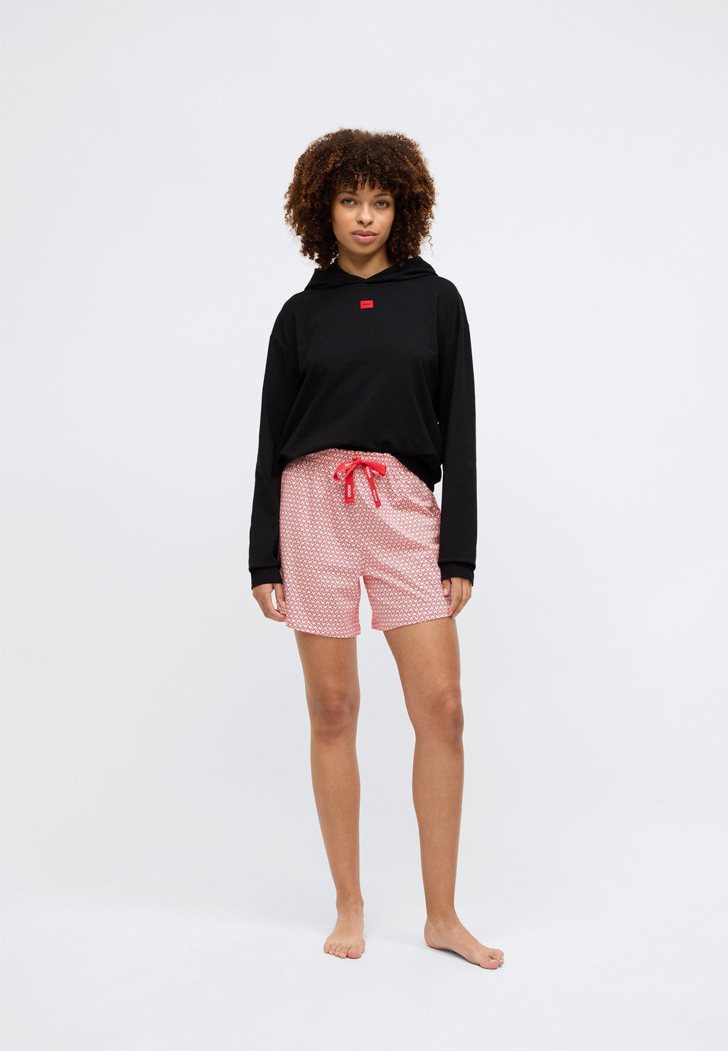 SIGNATURE HOODIE - Pyjama top - black