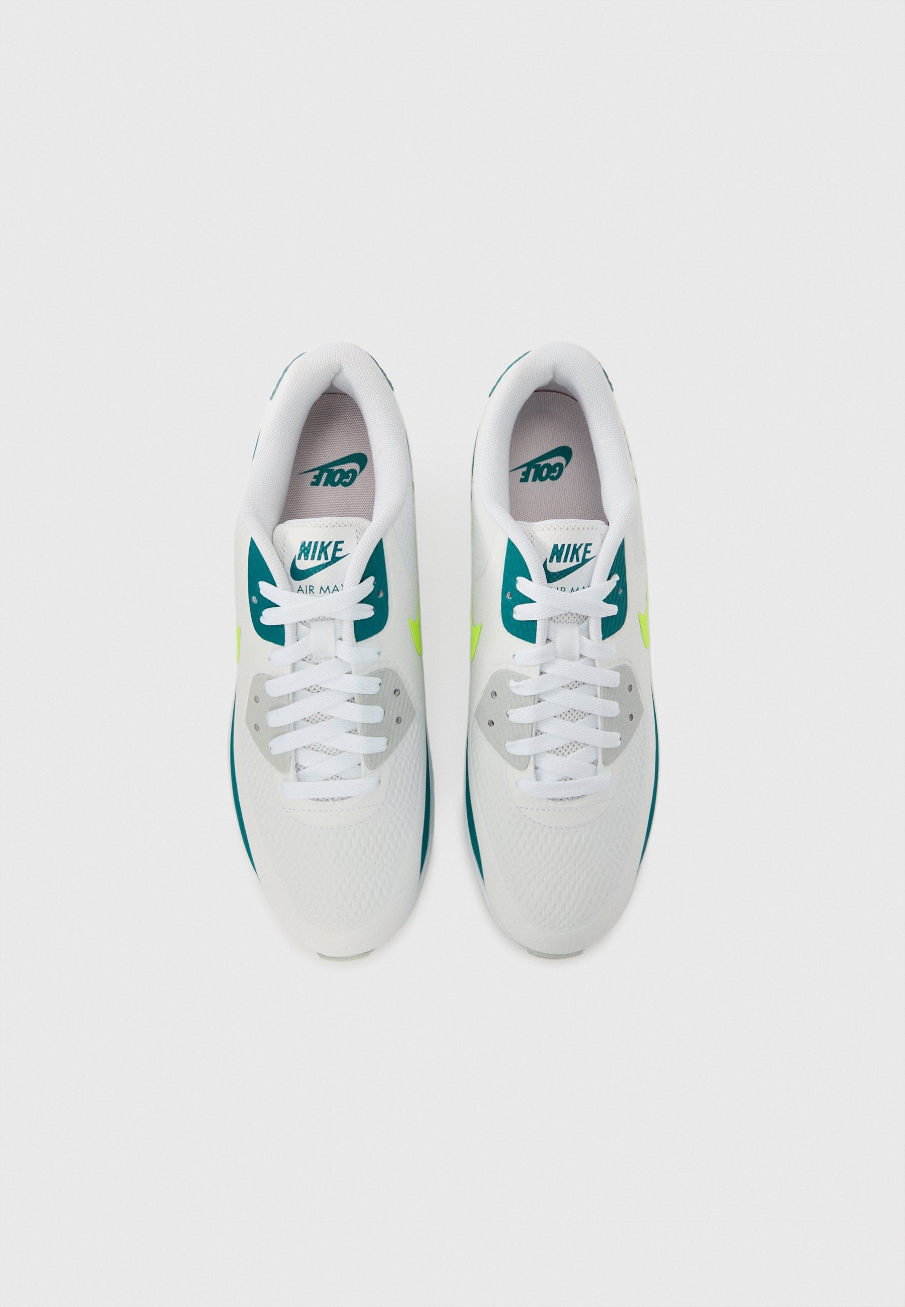 AIR MAX 90 - Golf shoes (without spikes) - white/volt/bright spruce