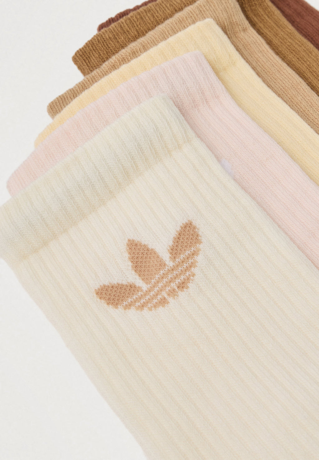 TR CREW S 6PACK UNISEX - Chaussettes - blanc crème/wonder quartz/sand strata