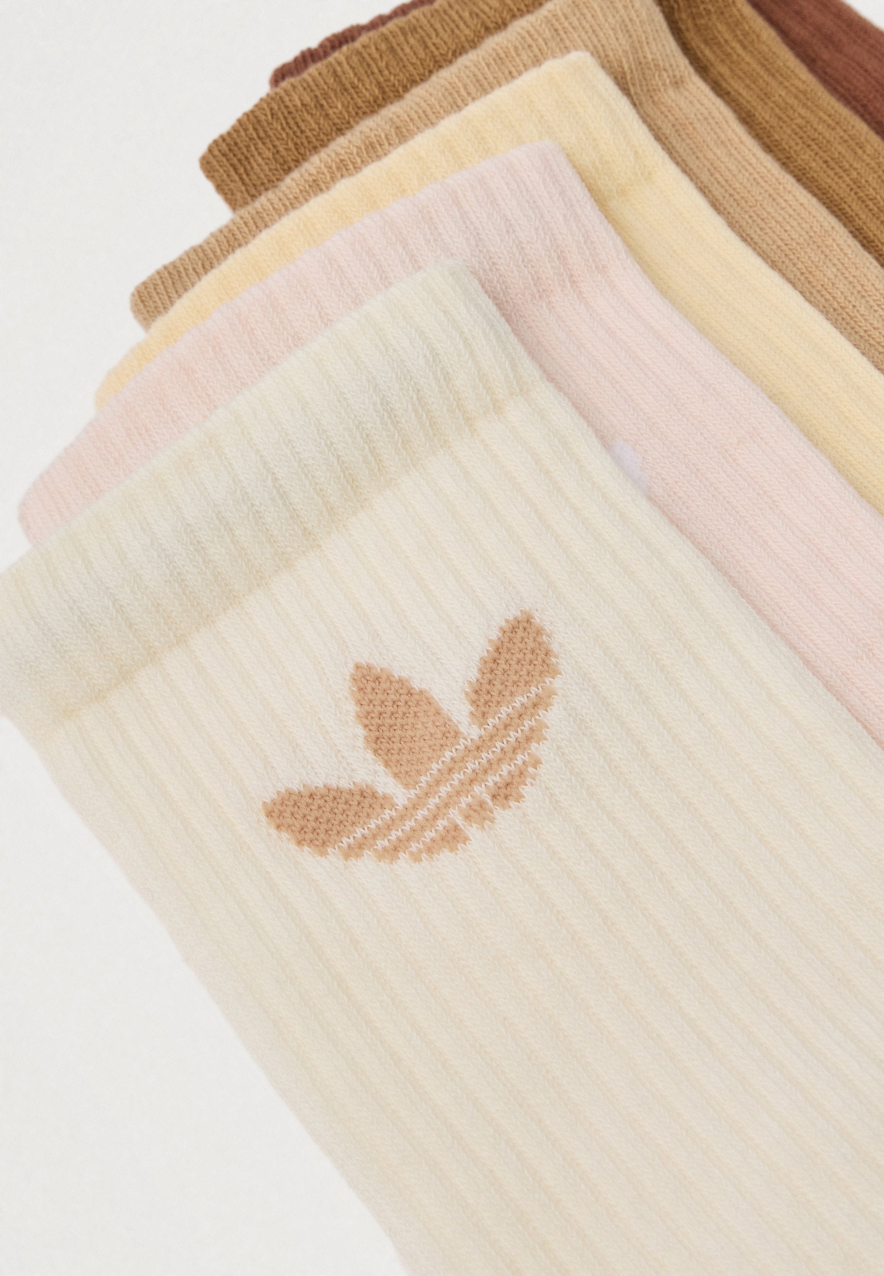 TR CREW S 6PACK UNISEX - Chaussettes - blanc crème/wonder quartz/sand strata