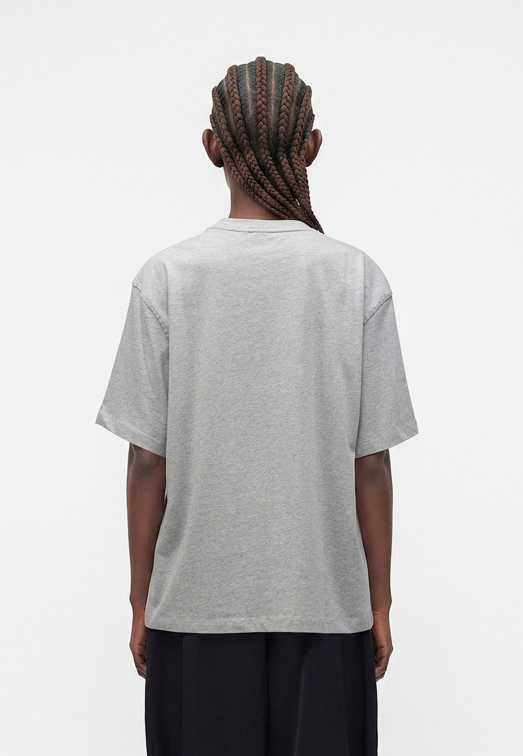 TEE - Basic T-shirt - medium grey heather