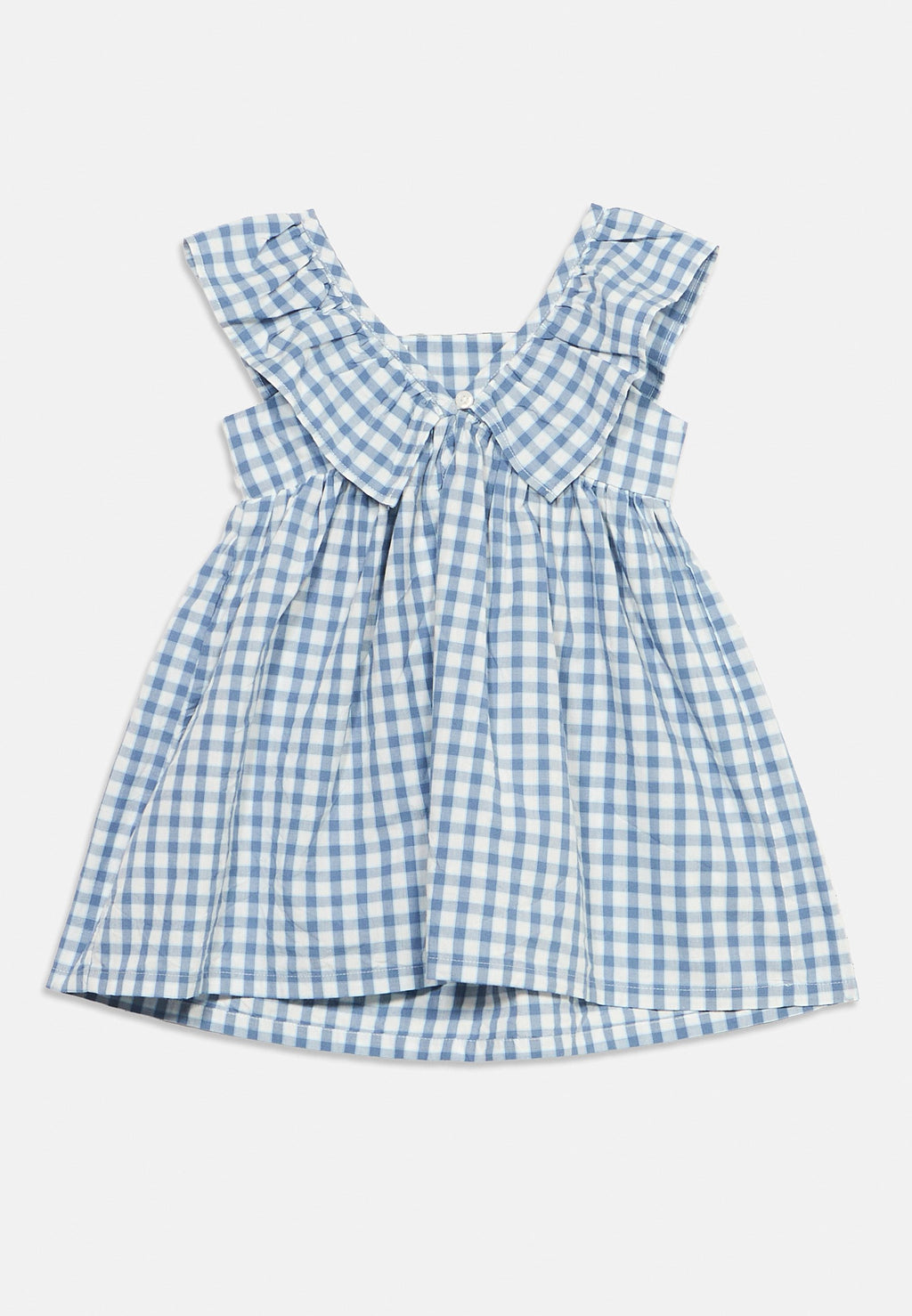 RUFFLE DRESS - Day dress - blue