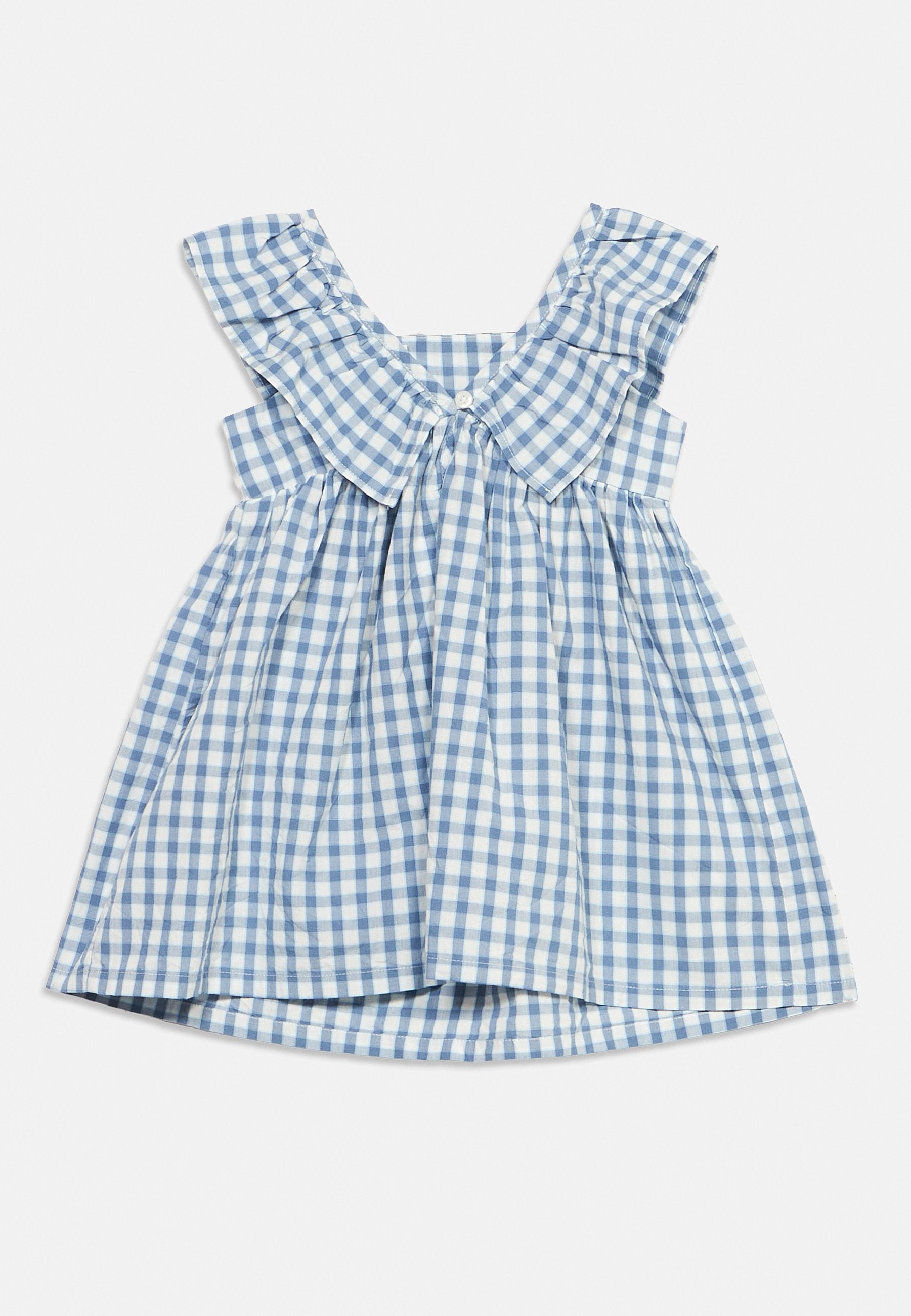 RUFFLE DRESS - Day dress - blue