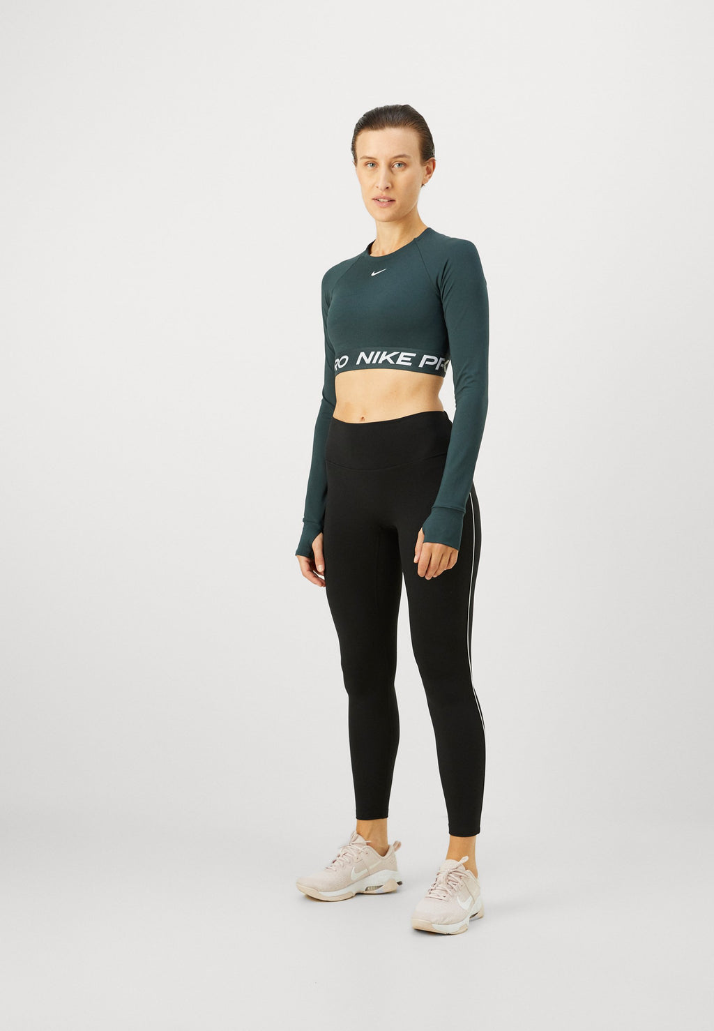 365 CROP - Long sleeved top - seaweed