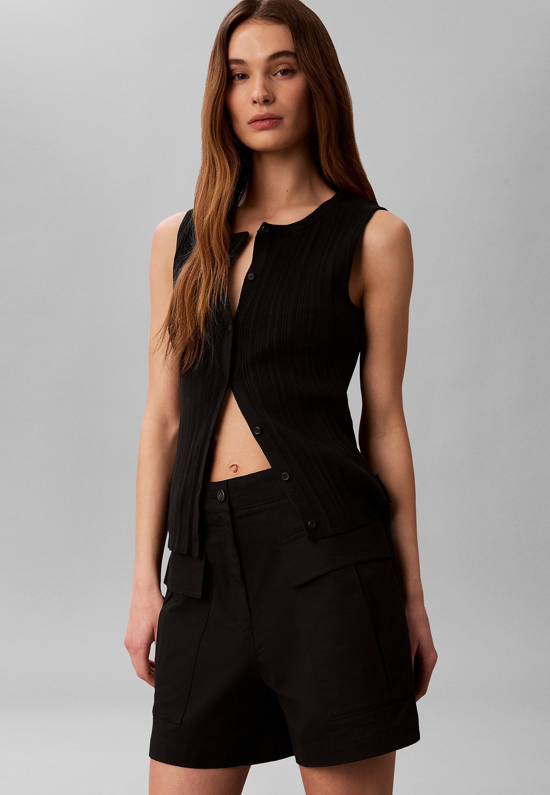 SHORT UTILITAIRE - Shorts - noir