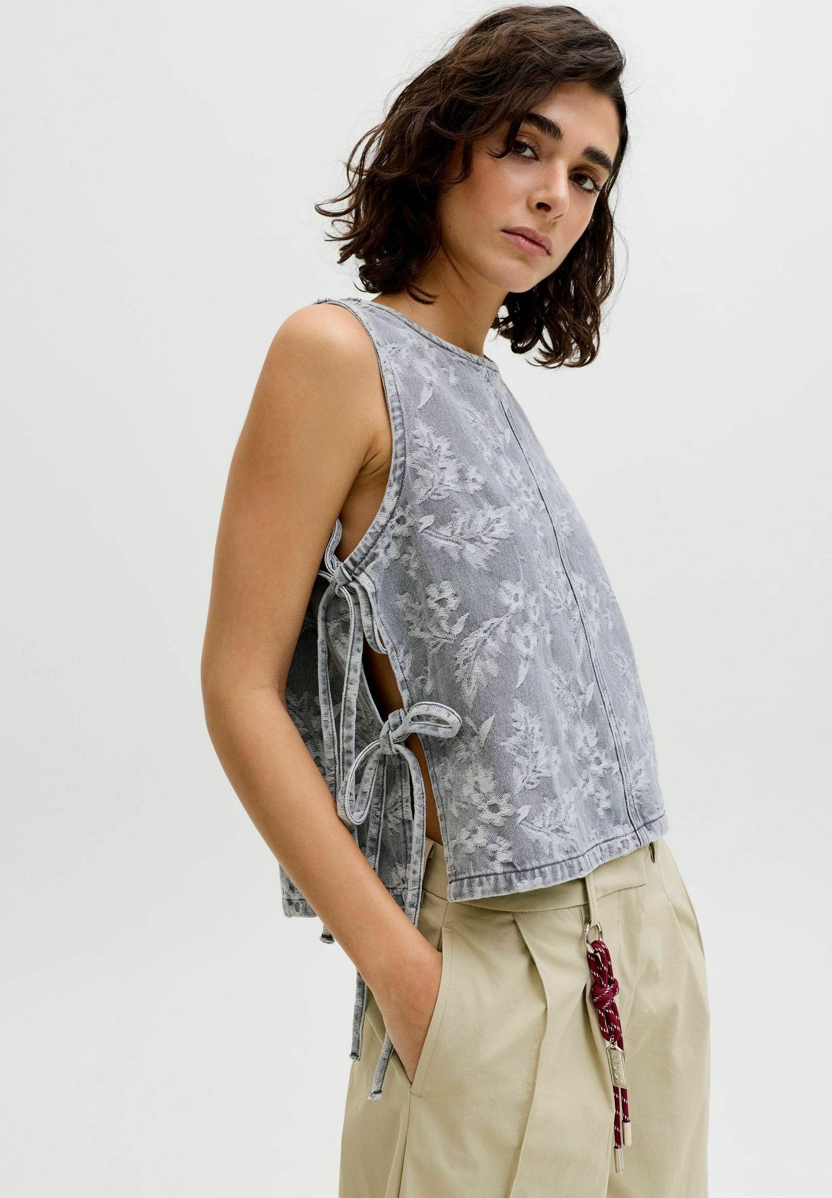 JXMABEL - Blouse - grey denim
