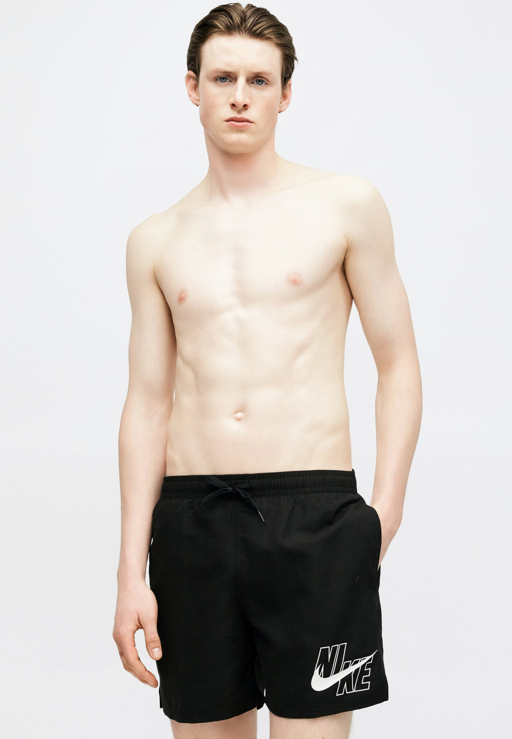 BREAKER LOGO VOLLEY - Swimming shorts - black