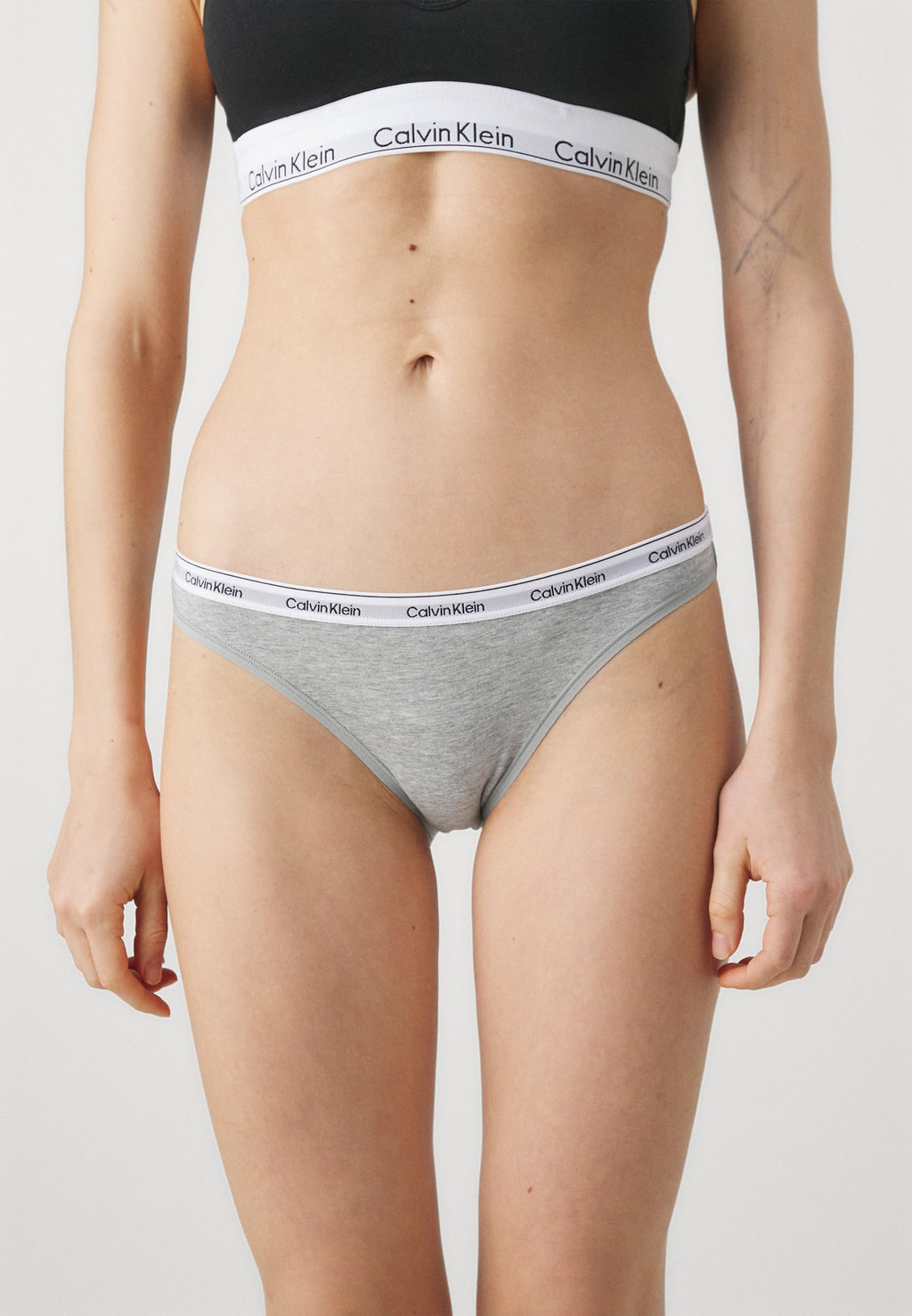 MODERN LOGO 3 PACK  - Briefs - black/white/grey heather