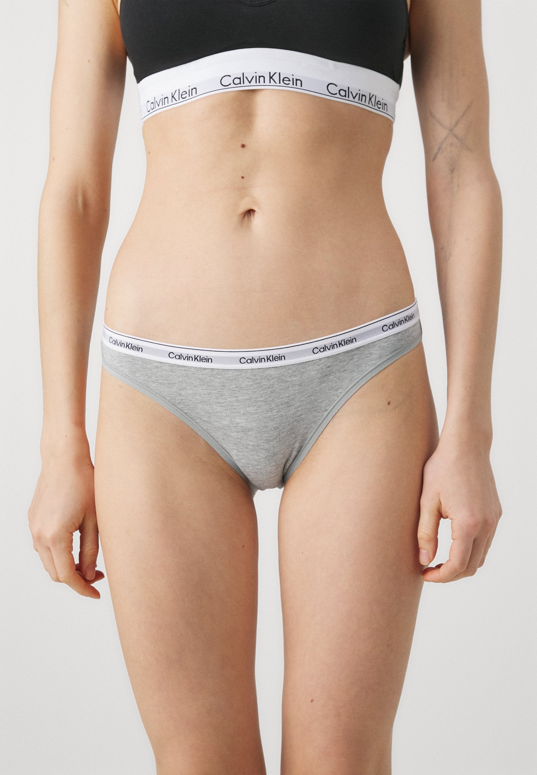 MODERN LOGO 3 PACK  - Briefs - black/white/grey heather