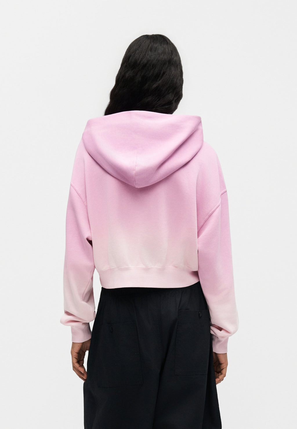 Sweat à capuche - rose mousse/magenta
