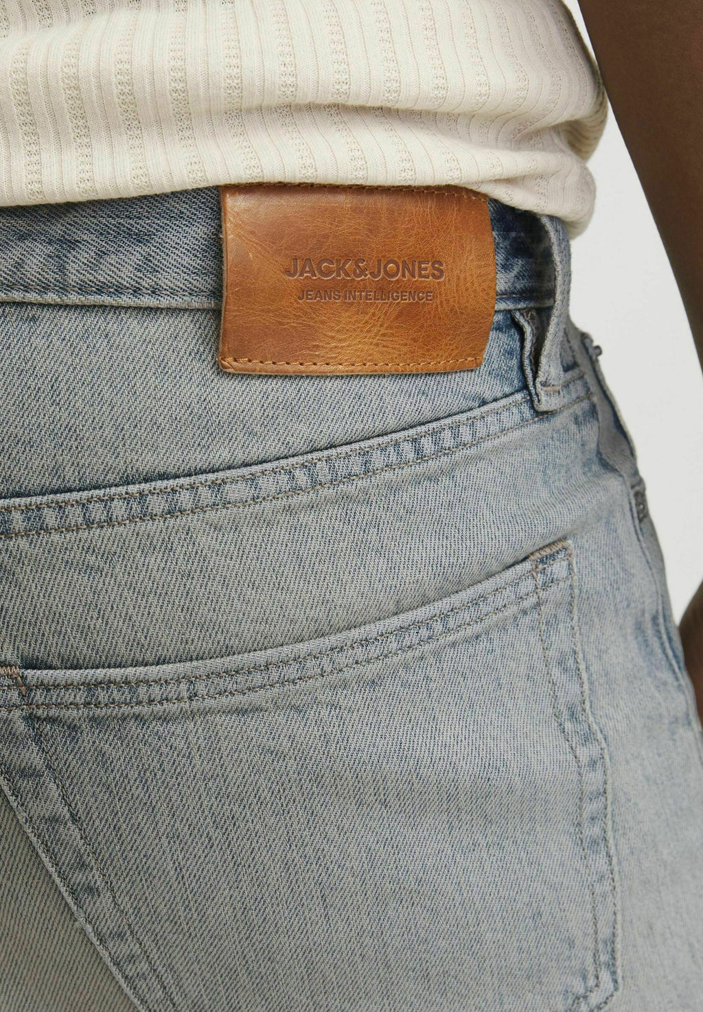 Wide fit JJIDAVE JJCOOPER AM 888 NOOS - Baggy Jeans - blue denim