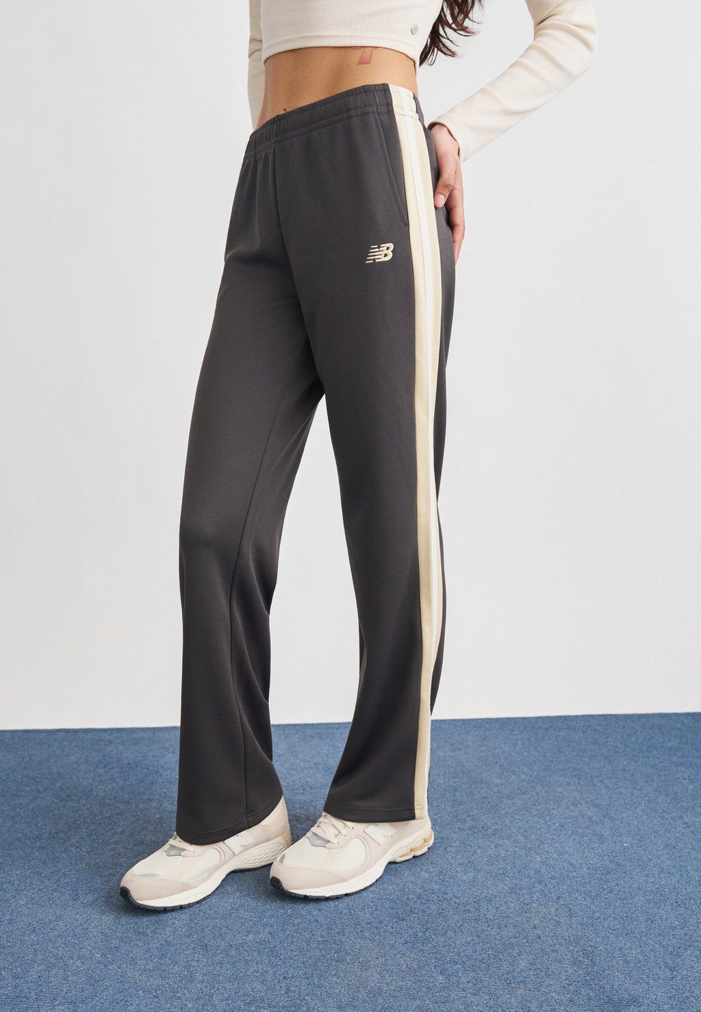 INTERLOCK PANT - Tracksuit bottoms - antrachite