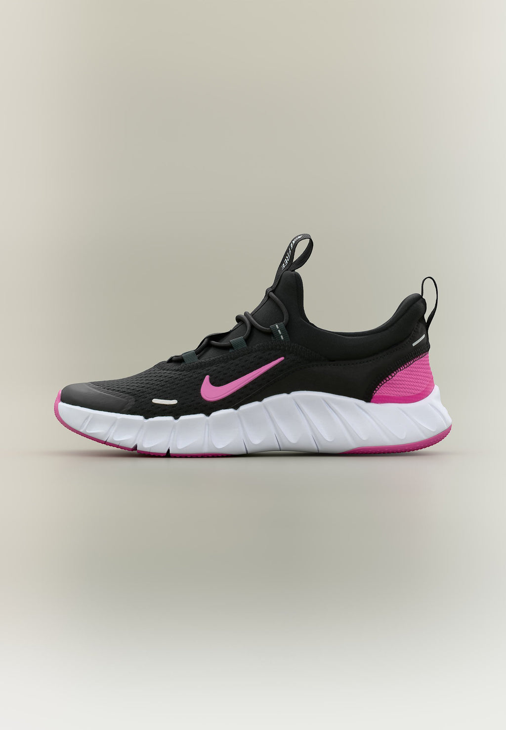 FREE RIDE UNISEX - Road running shoes - black/playful pink/anthracite/white