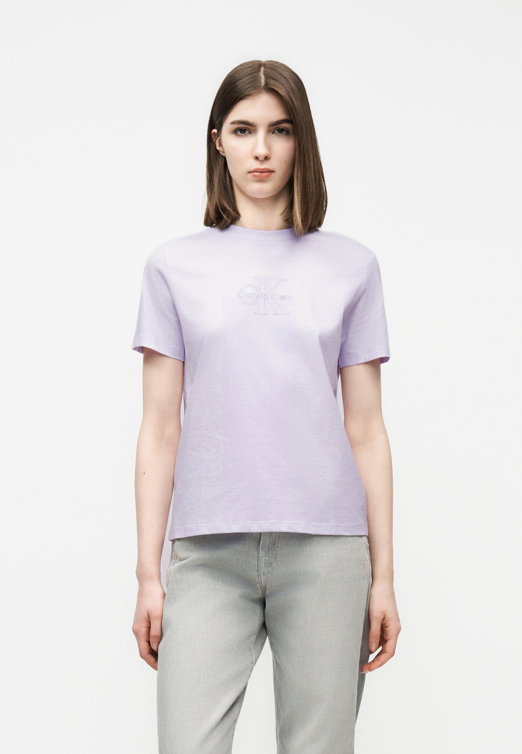 TEE MONOLOGO - T-shirt imprimé - lilas des îles