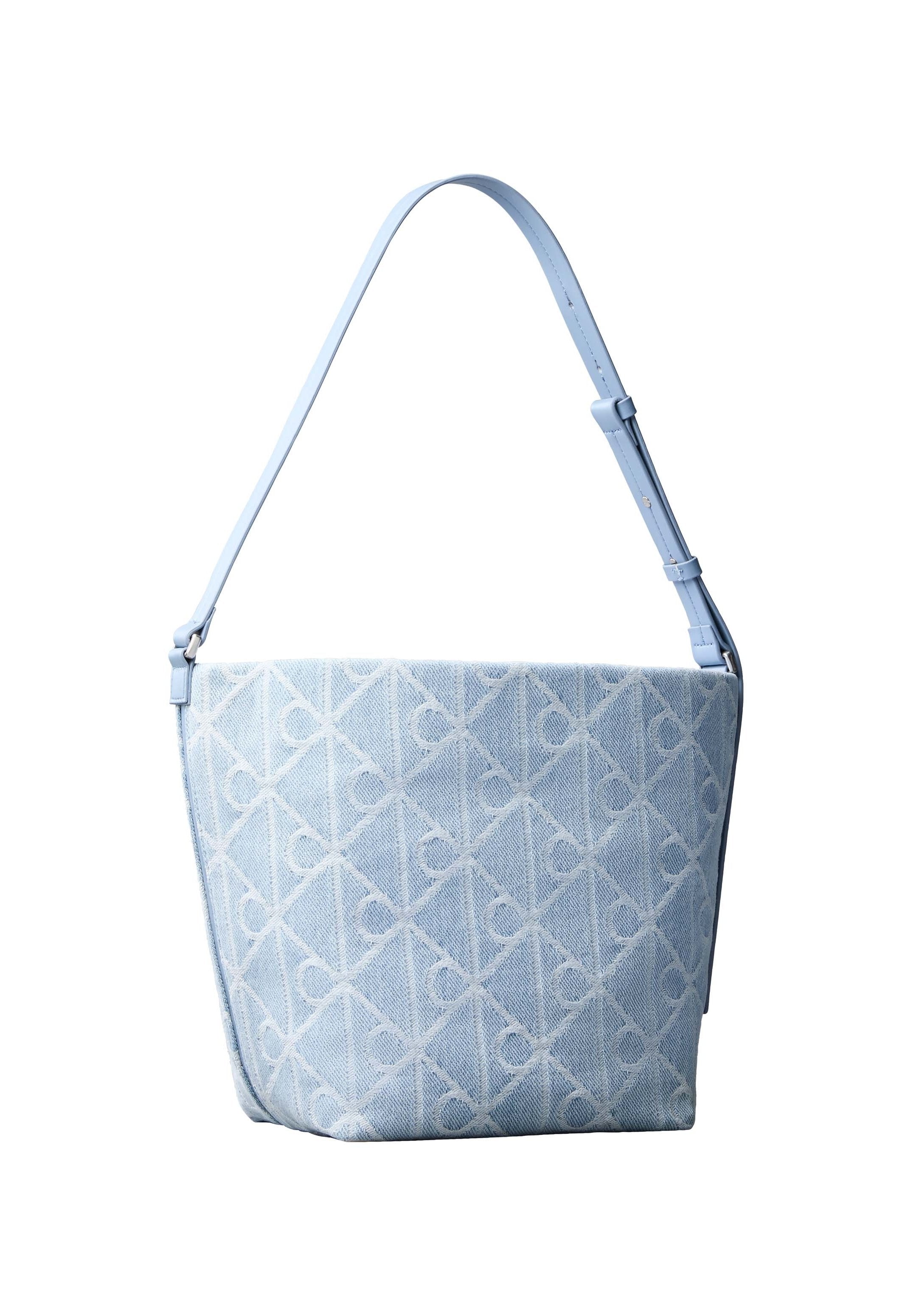 EMBLEM BUCKET - Handbag - light blue