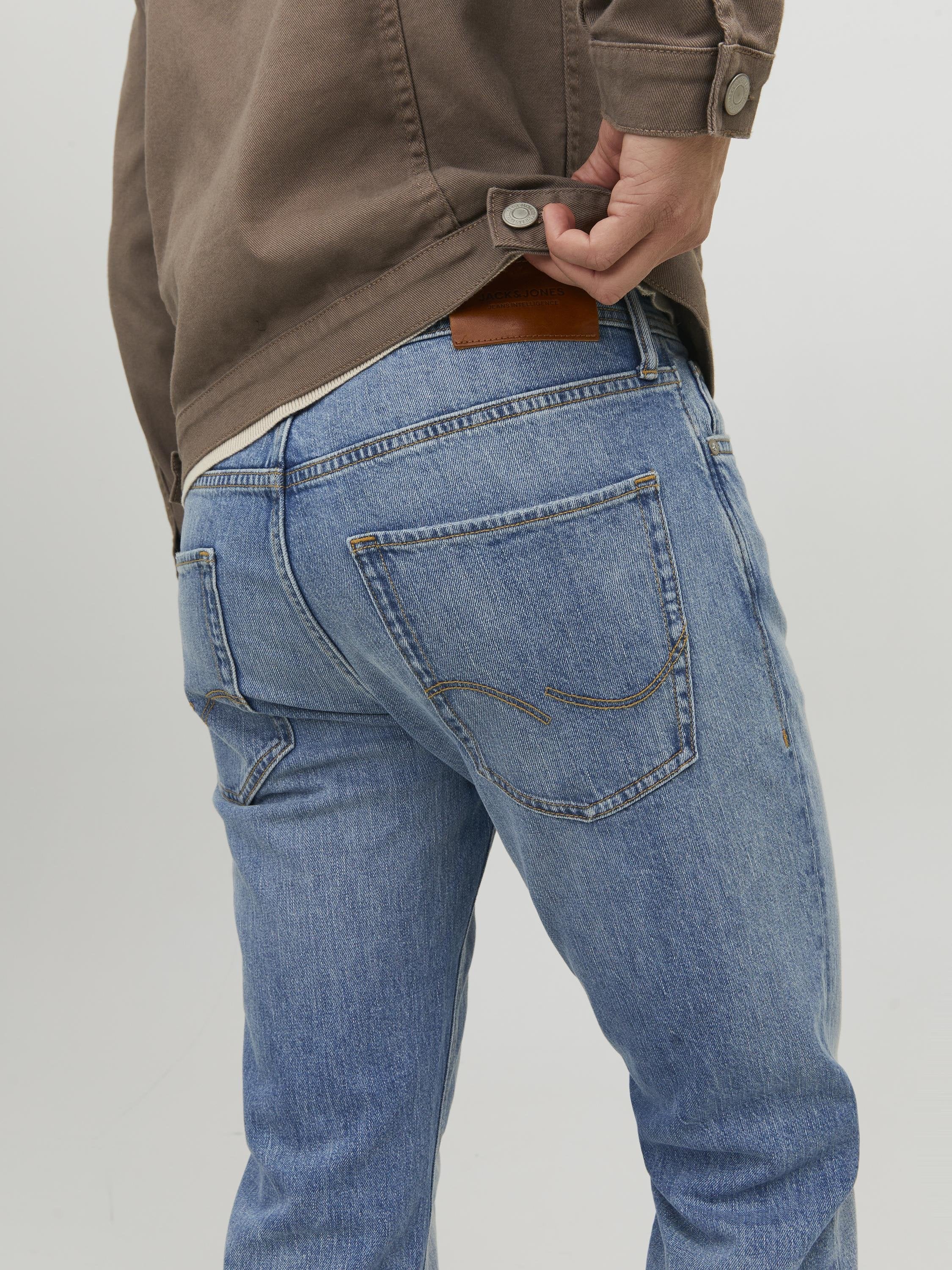 Coupe ajustée JJIMIKE JJORIGINAL SBD 555 NOOS - Jean droit - denim bleu