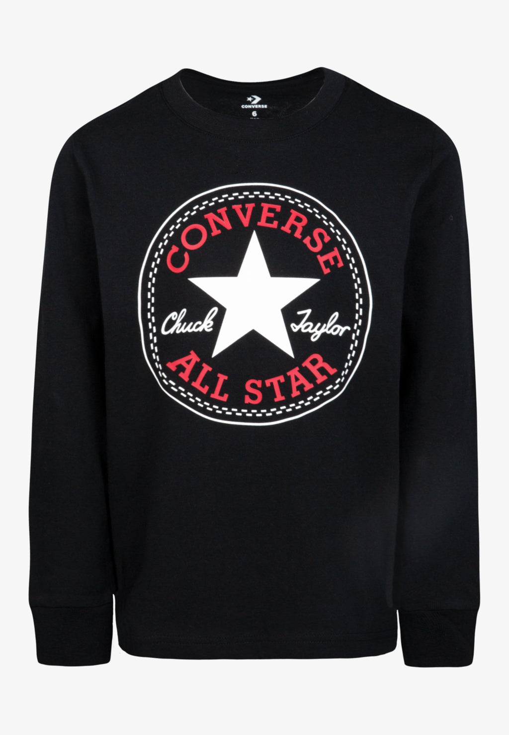 CHUCK PATCH LONG SLEEVE TEE - Long sleeved top - black