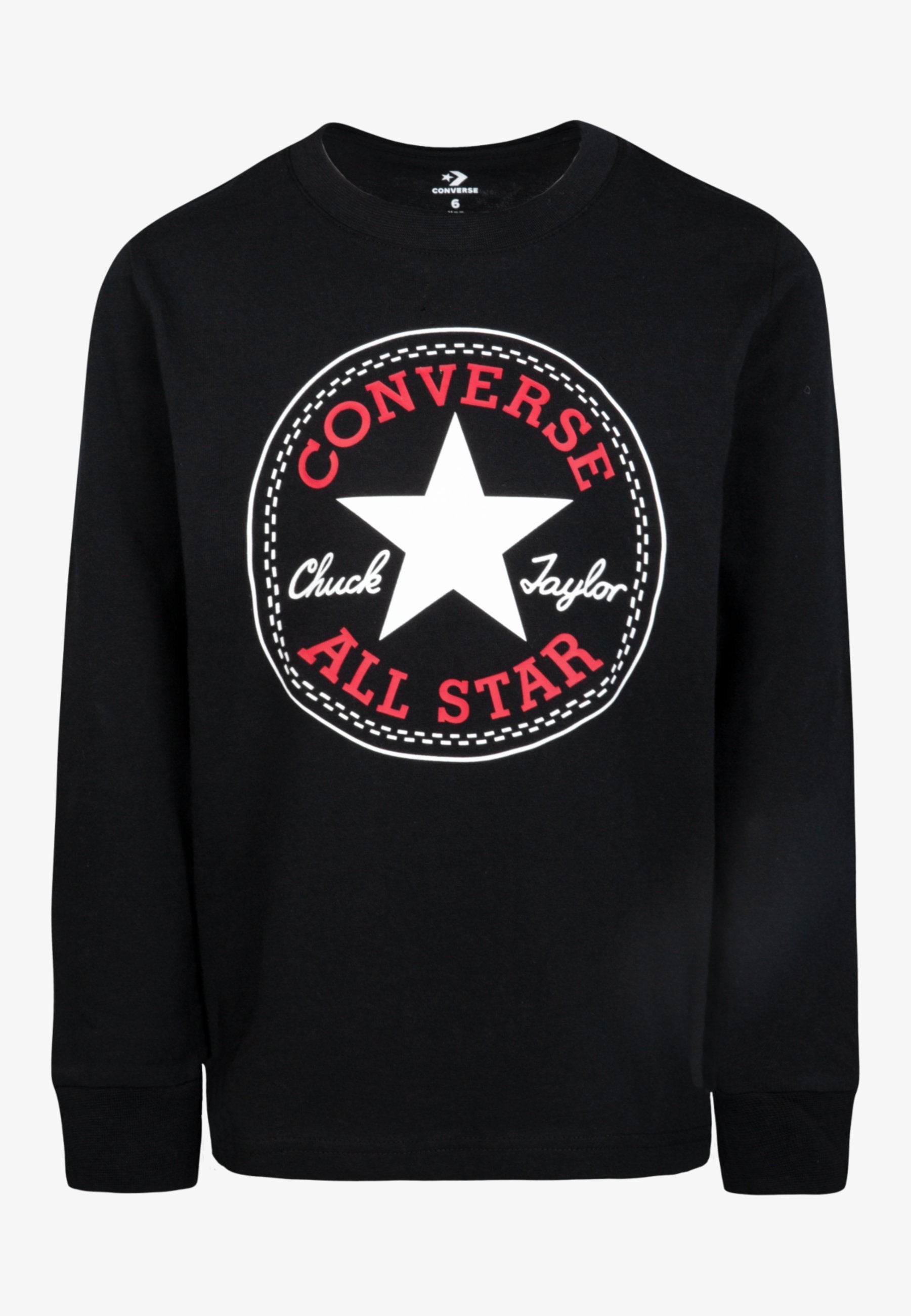 CHUCK PATCH LONG SLEEVE TEE - Long sleeved top - black