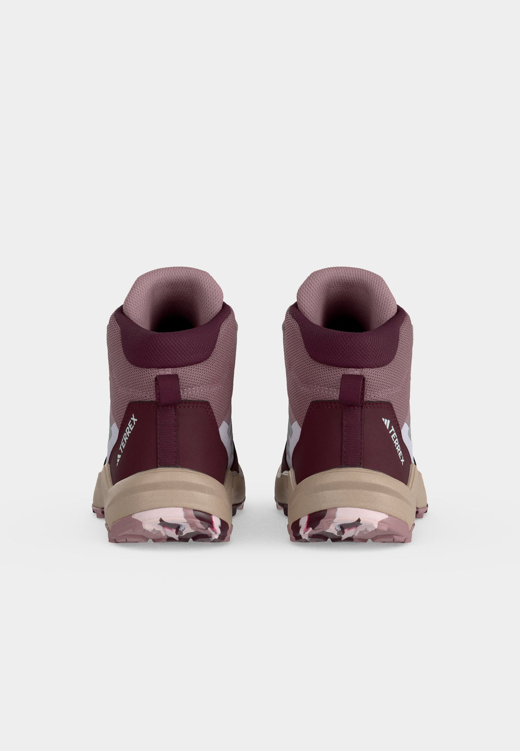AX4R MID UNISEX - Hiking shoes - magic mauve/reflective silver-coloured/maroon