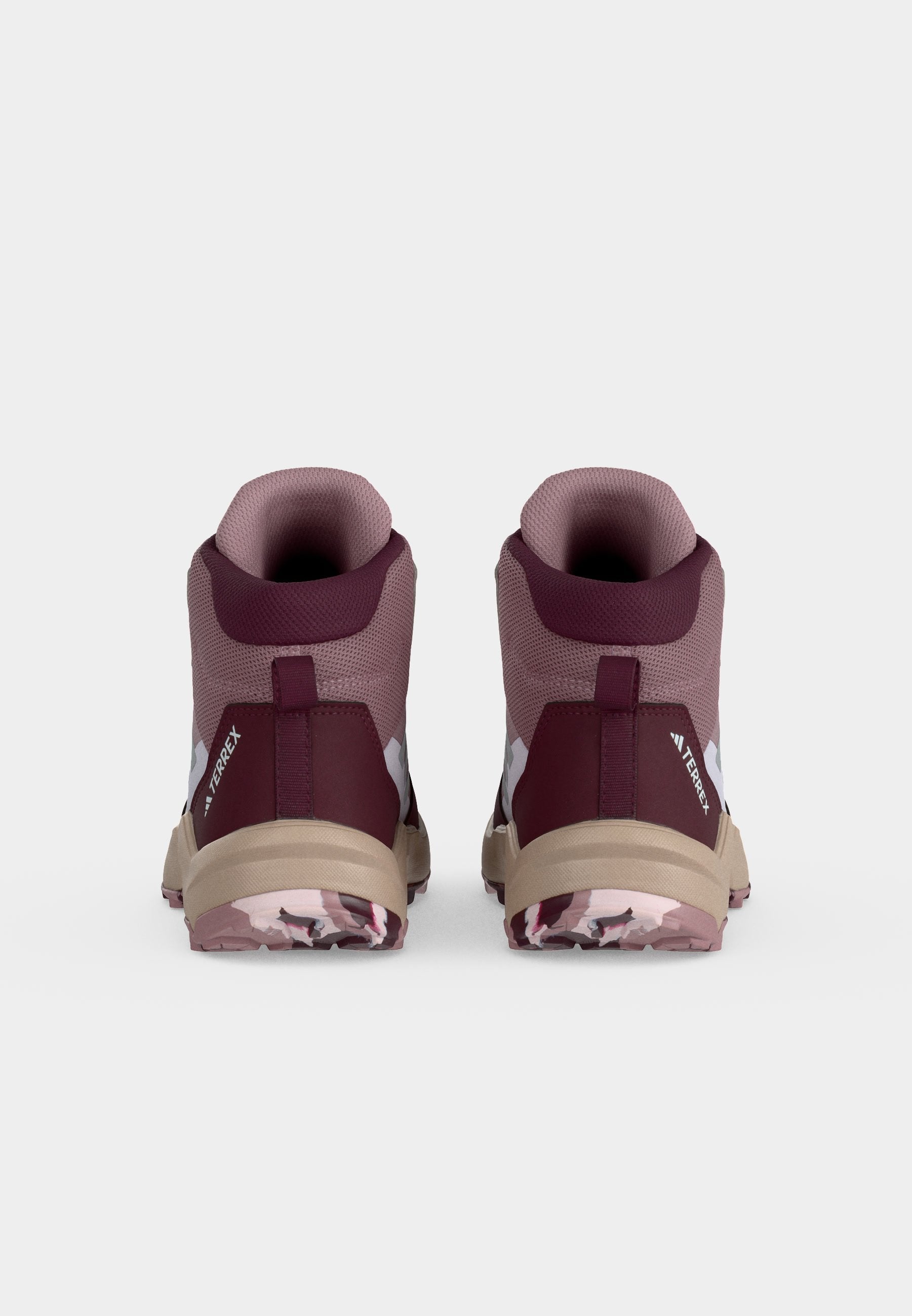 AX4R MID UNISEX - Hiking shoes - magic mauve/reflective silver-coloured/maroon