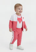 ENSEMBLE BÉBÉ ZIPPÉ ACTIF UNISEXE - Cadeaux de naissance - rose juteux