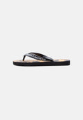 FONDO - T-bar sandals - black/gold-coloured