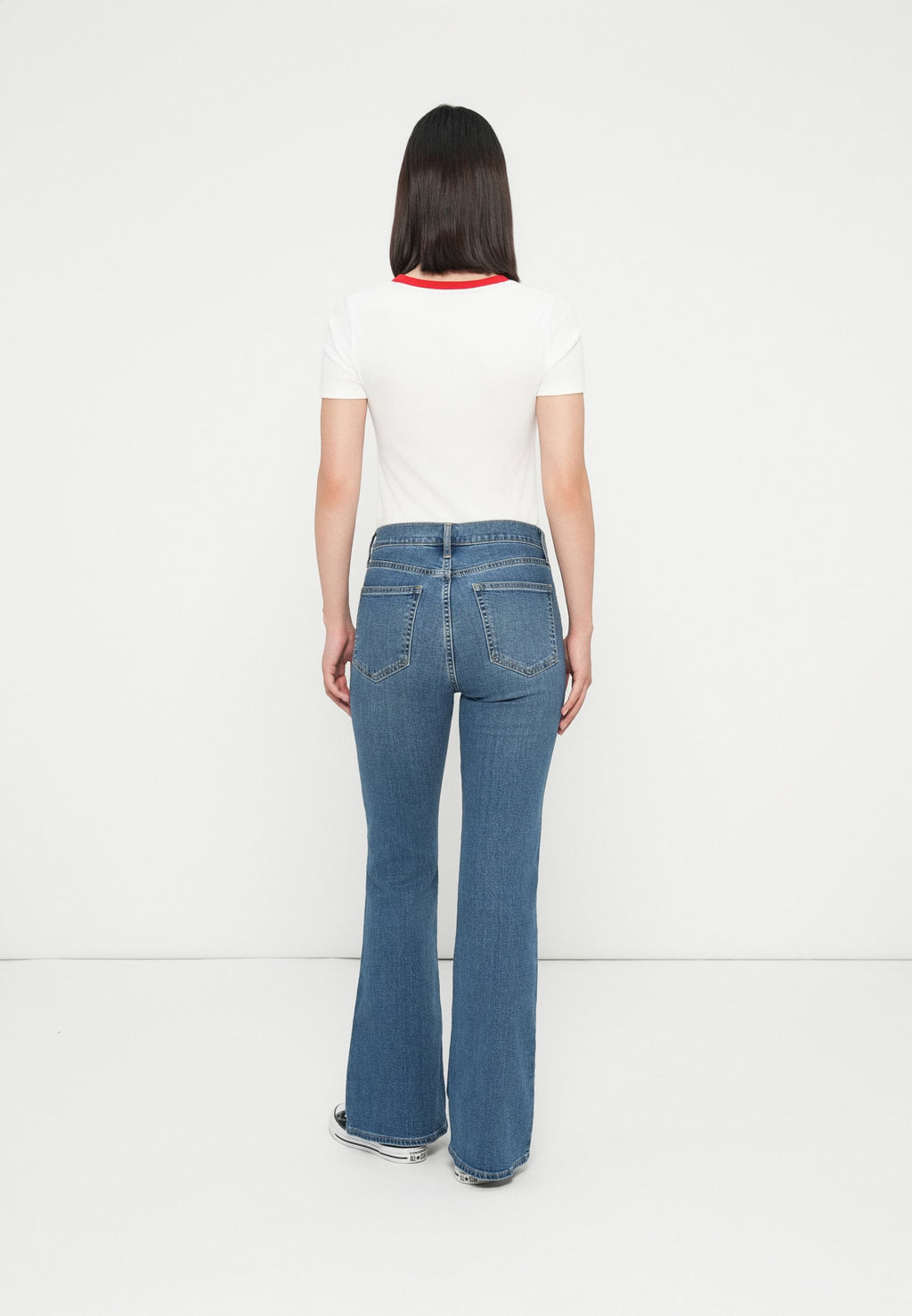 MED HERON - Flared Jeans - medium wash